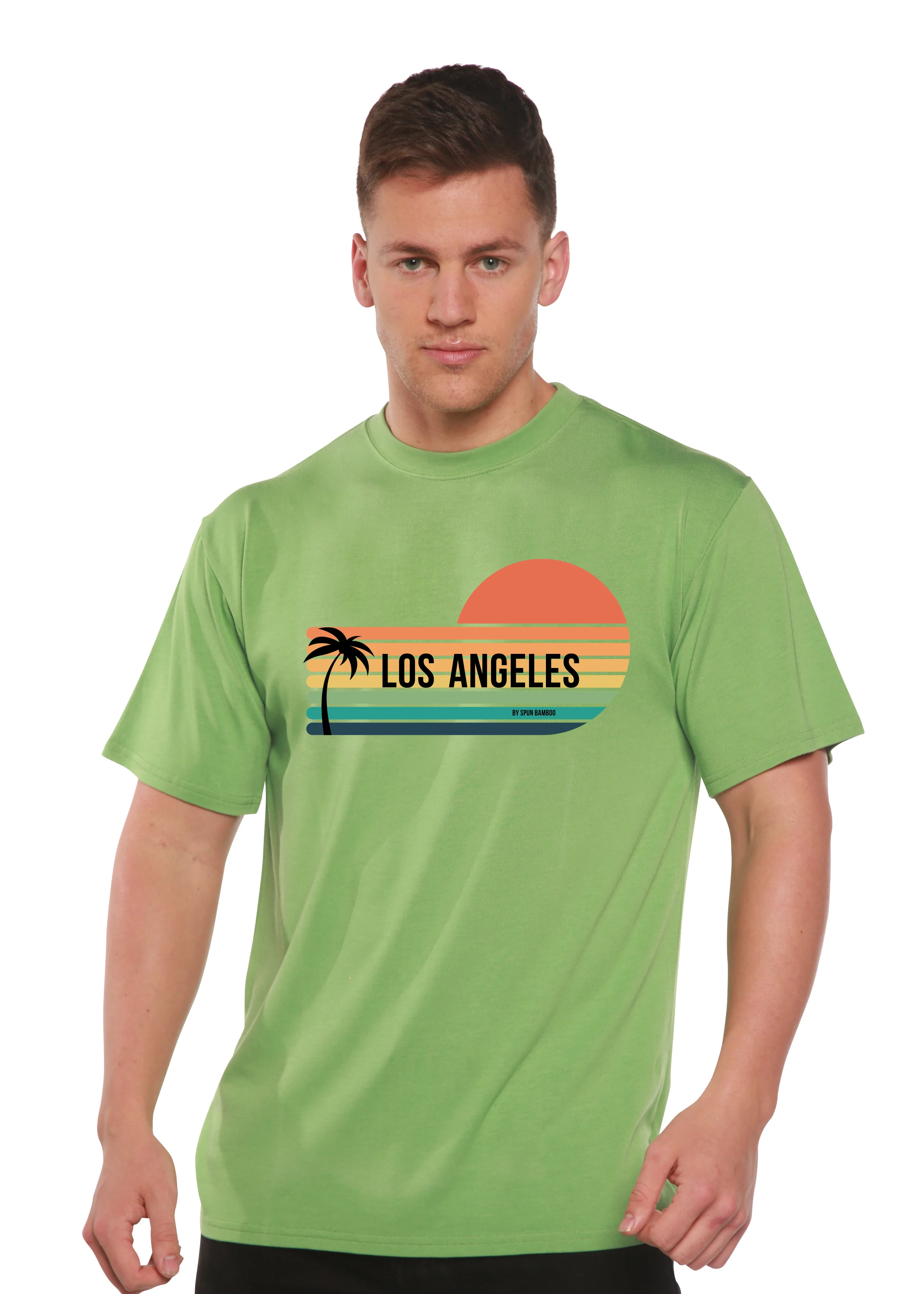 Los Angeles Spun Bamboo Unisex Bamboo Viscose/Organic Cotton Short Sleeve Graphic T-Shirt - Image 12