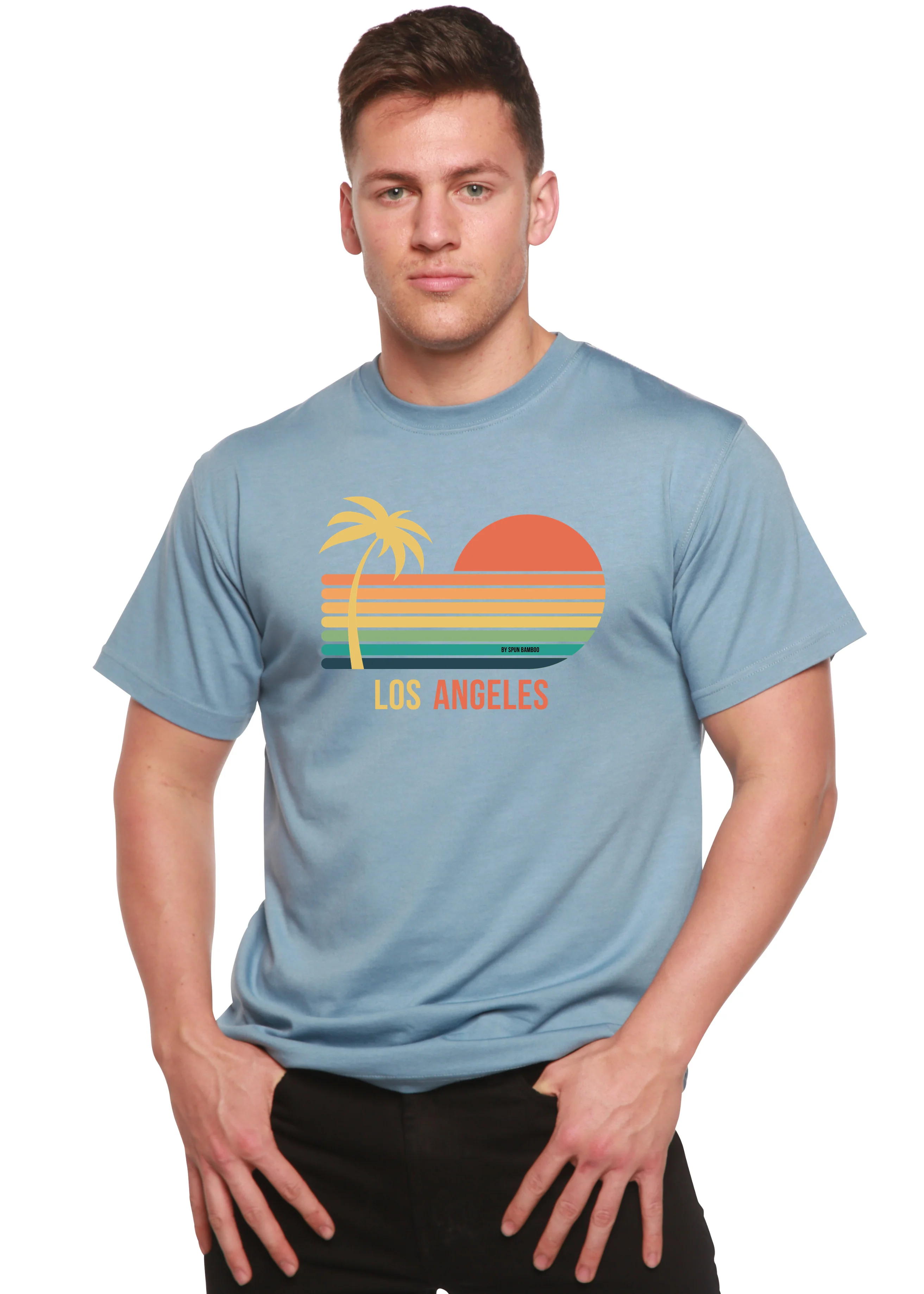 Los Angeles Unisex Bamboo Viscose/Organic Cotton Short Sleeve Graphic T-Shirt - Image 11