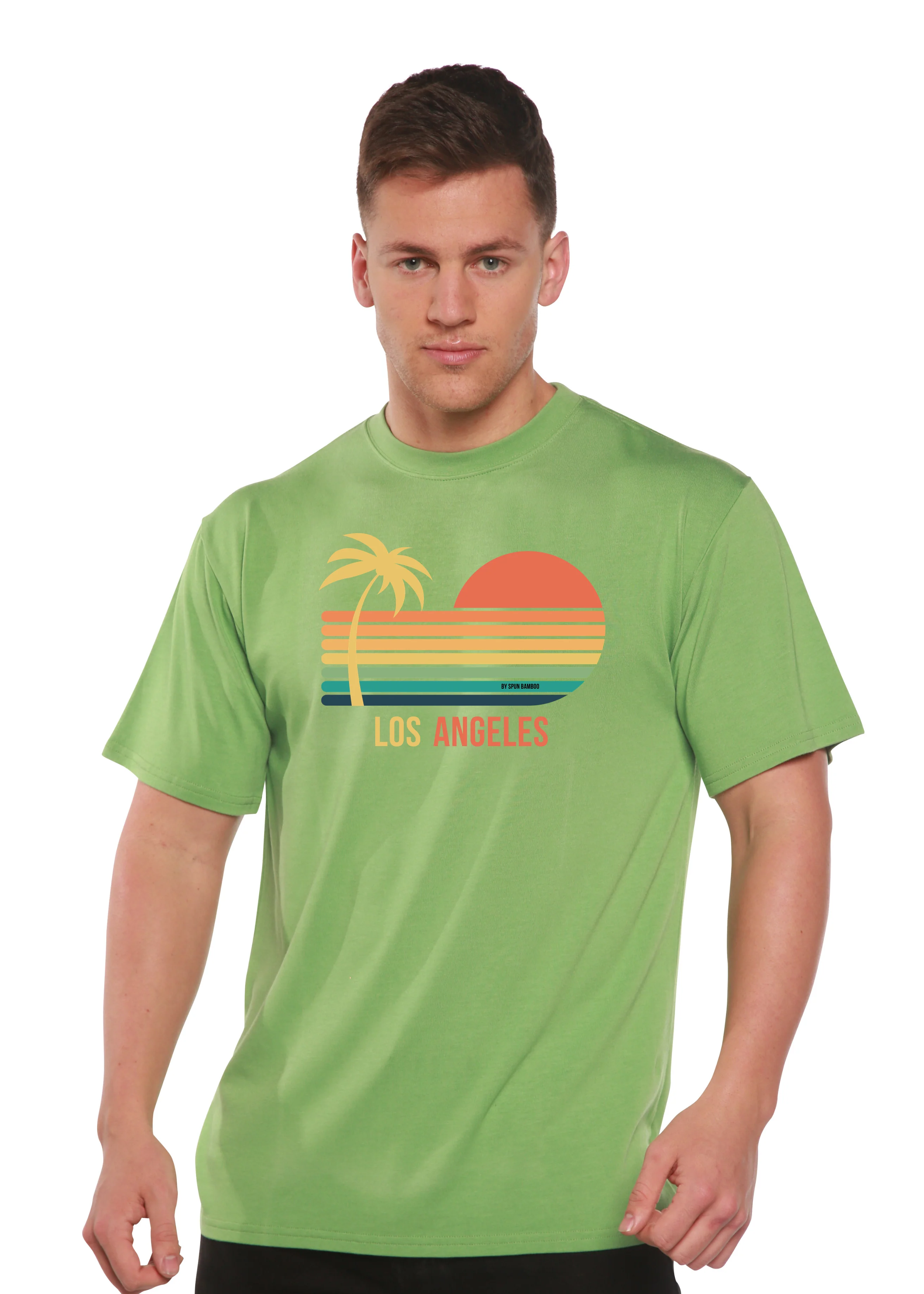 Los Angeles Unisex Bamboo Viscose/Organic Cotton Short Sleeve Graphic T-Shirt - Image 12