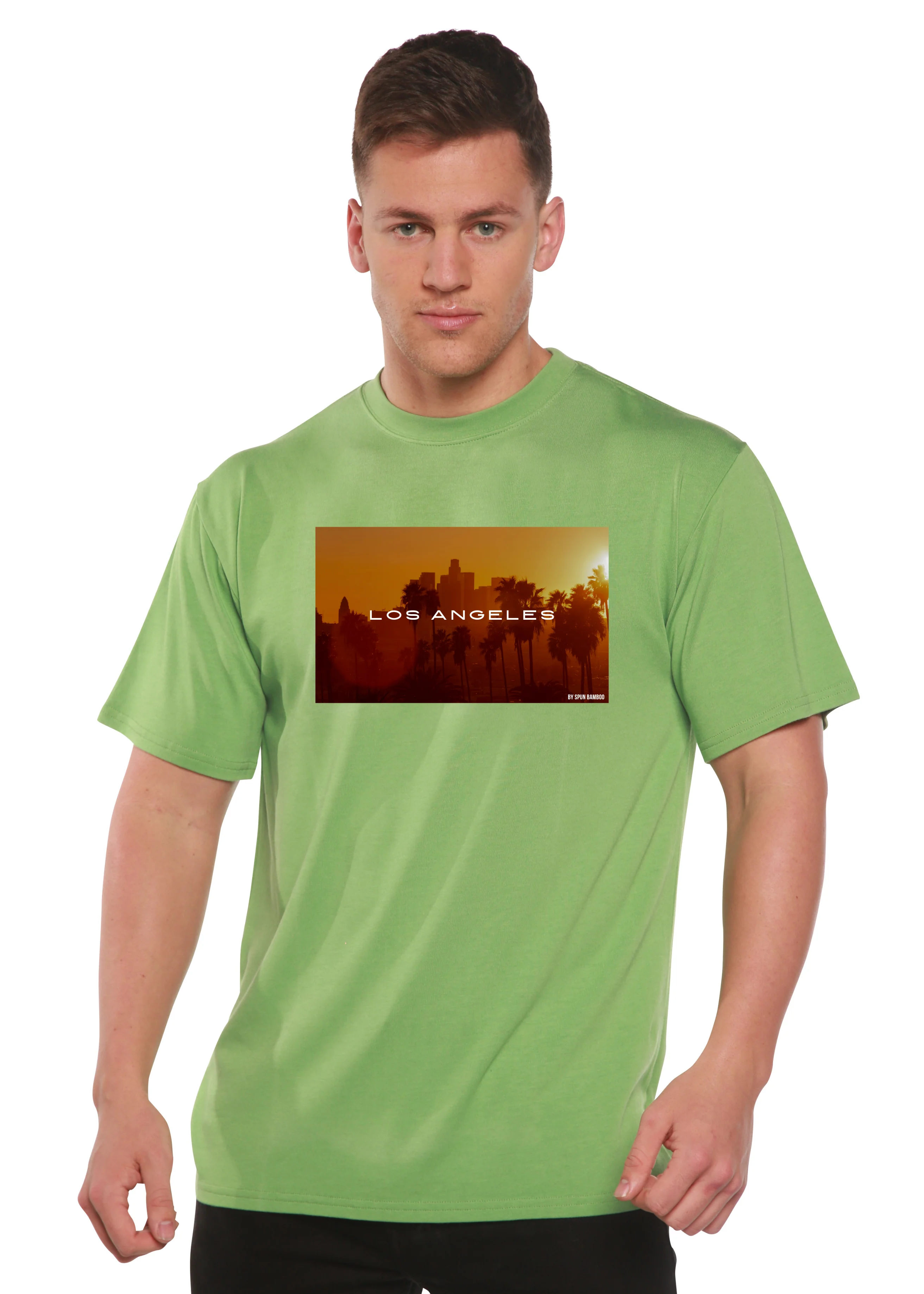 Los Angeles Unisex Bamboo Viscose/Organic Cotton Short Sleeve Graphic T-Shirt - Image 12