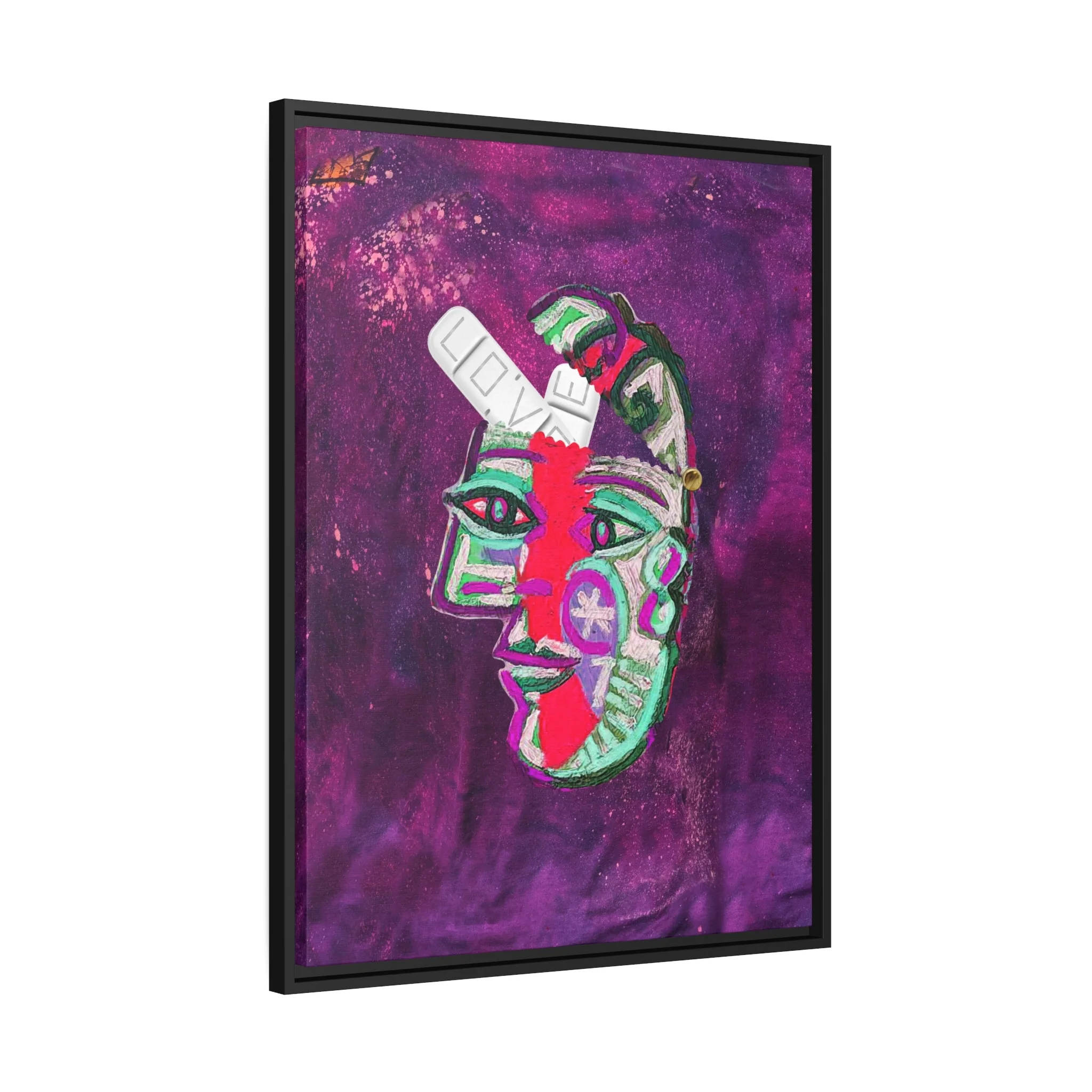 LOVE PILL PYSOP Matte Canvas, Black Frame - Image 14