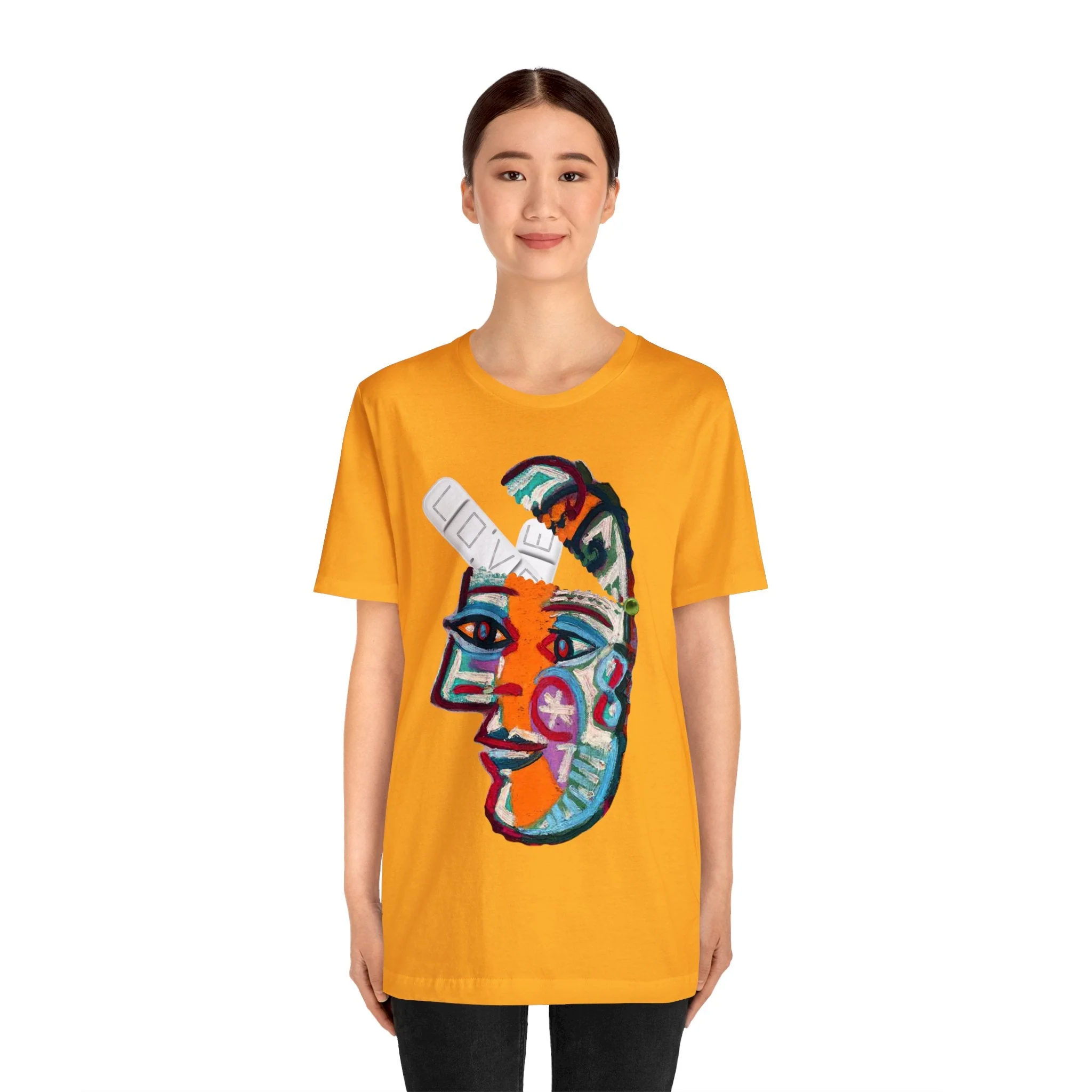 LOVE PILL Unisex High End Cotton Short Sleeve Tee - Image 42