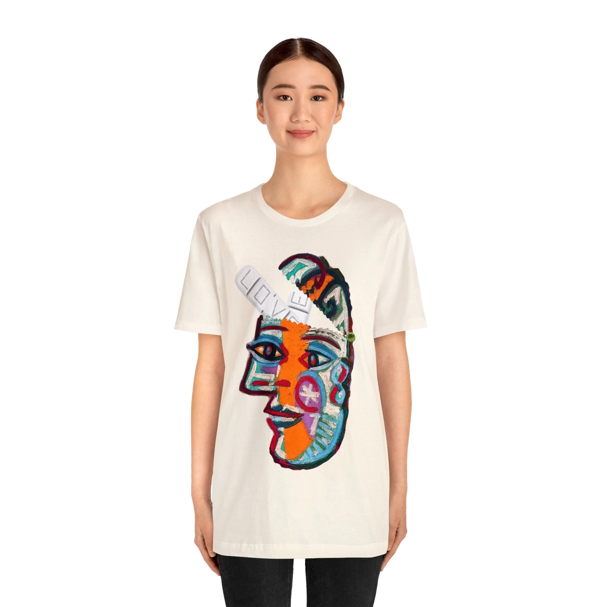 LOVE PILL Unisex High End Cotton Short Sleeve Tee - Image 60