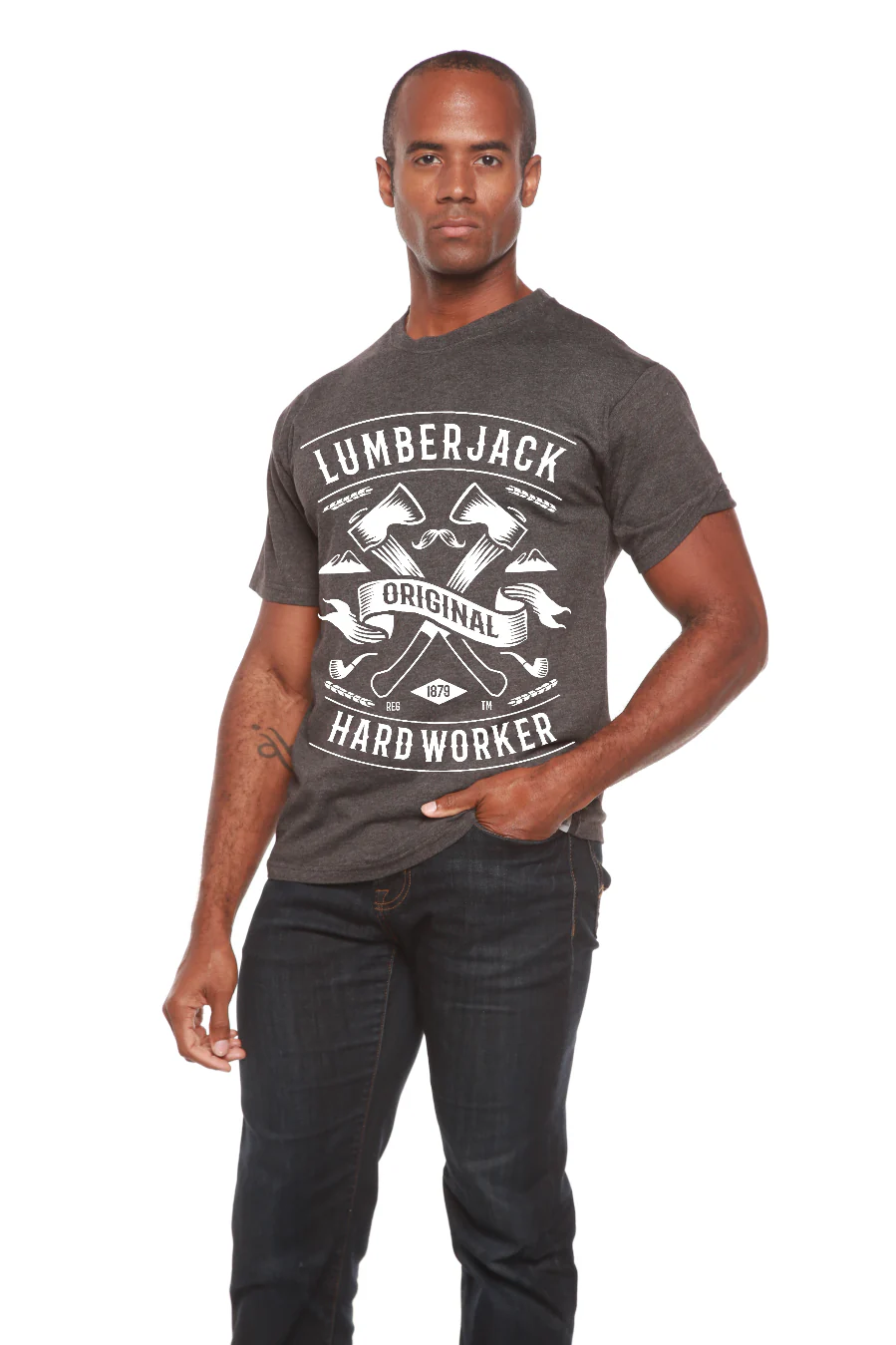 LumberJack Men's Bamboo Viscose/Organic Cotton Short Sleeve Graphic T-Shirt - Image 7