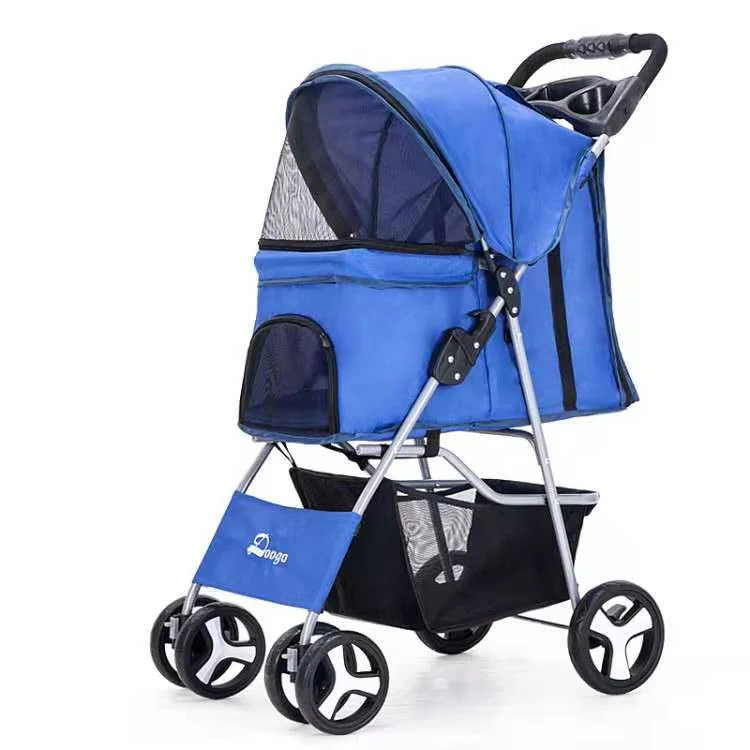 Luxury Foldable Pet Stroller – Breathable & Travel-Friendly - Image 16
