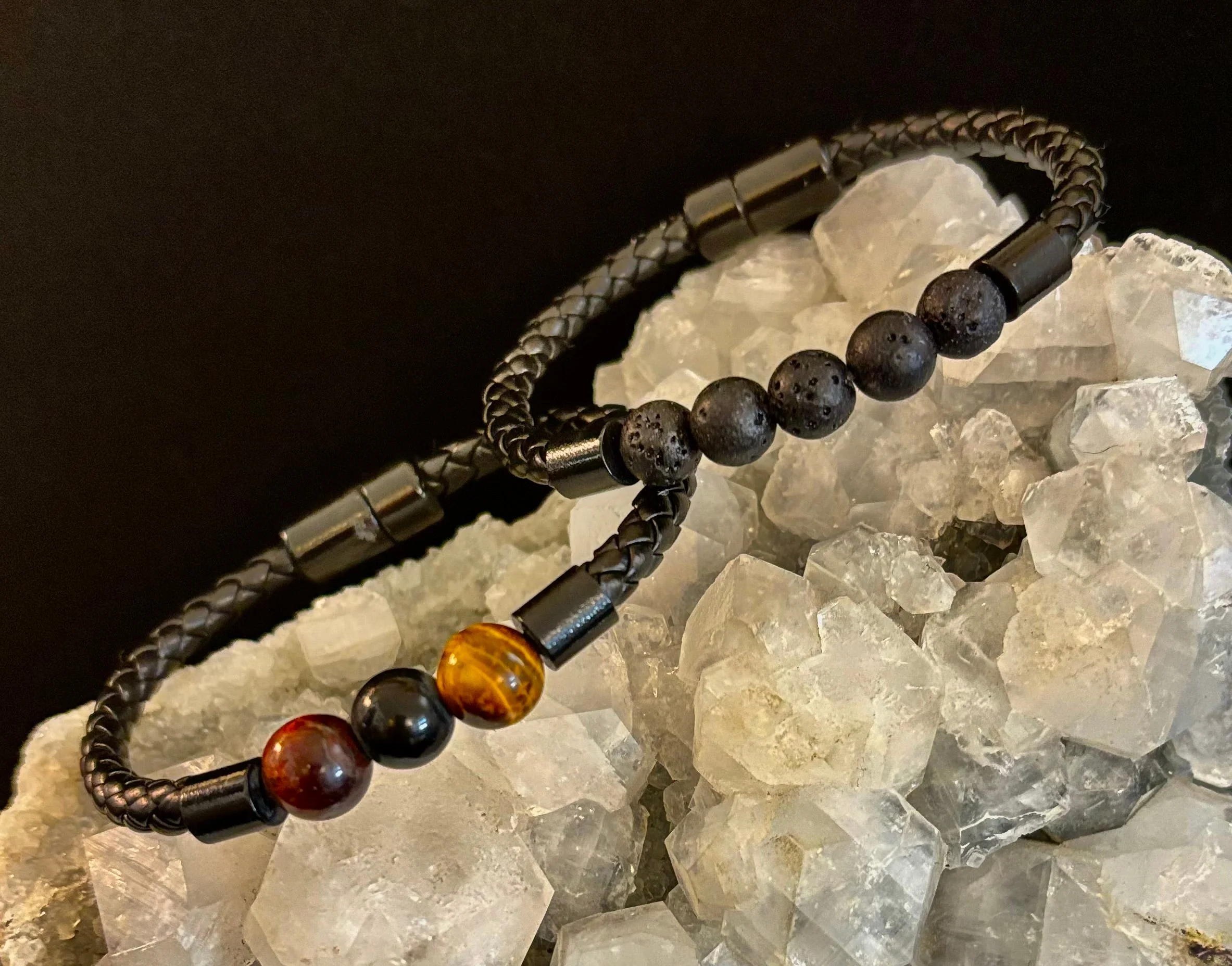 Magnetic Buckle Braided Bracelet β 4 Unique Styles - Medium Wrists - Image 2