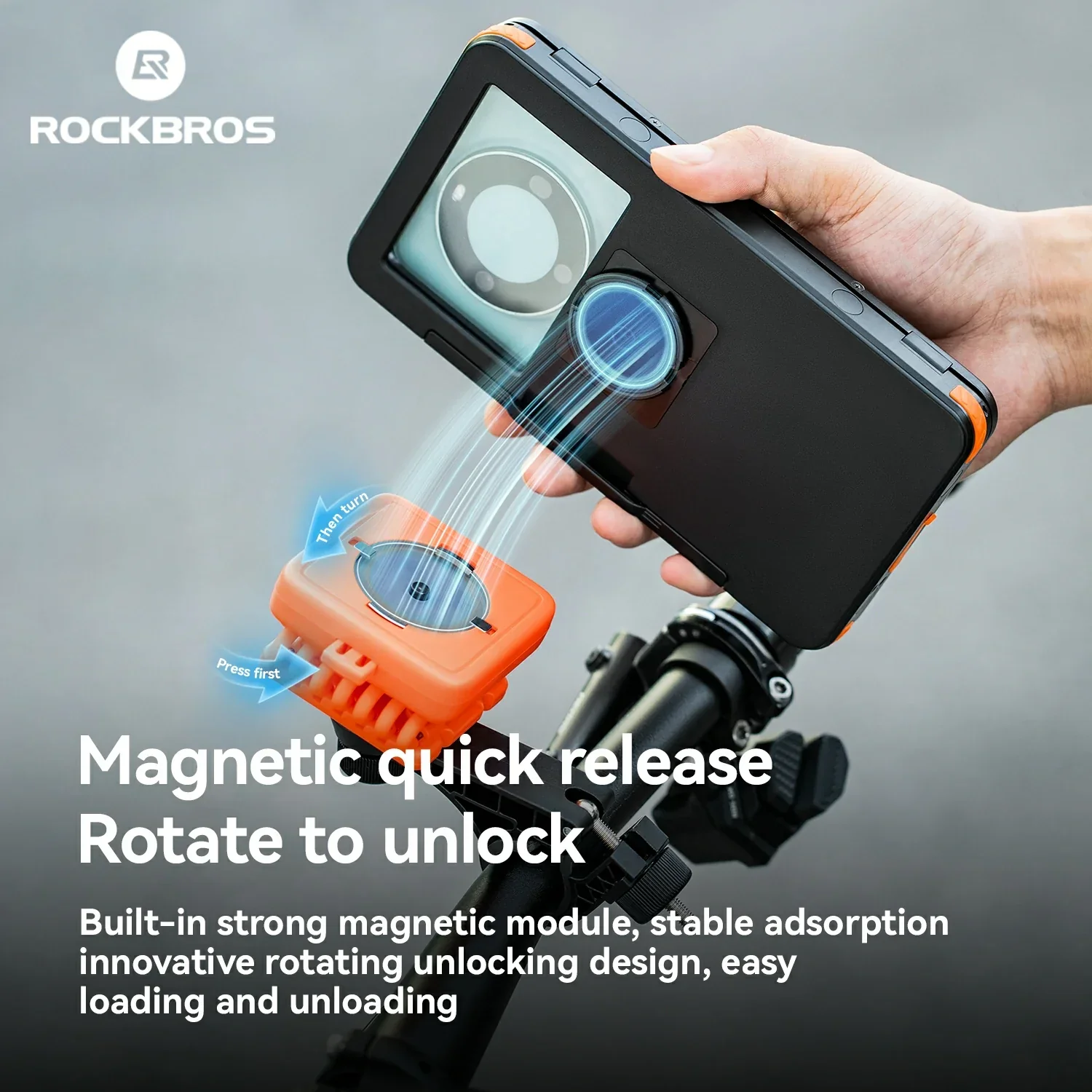 Magnetic Waterproof Bike Phone Holder Shock-Absorbing For 4.7β6.9ββ - Image 10