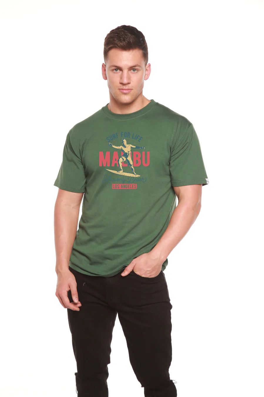 MALIBU Men's Bamboo Viscose/Organic Cotton Short Sleeve Graphic T-Shirt - Image 14