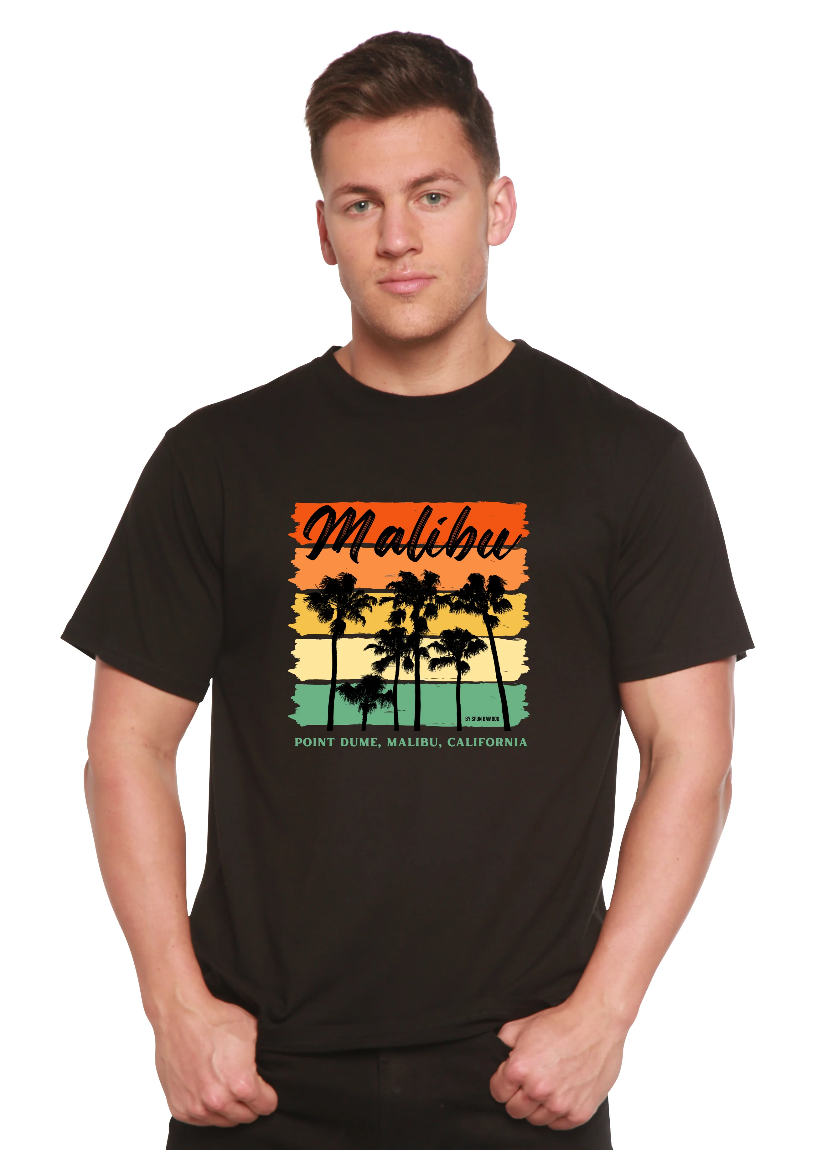 Malibu Unisex Bamboo Viscose/Organic Cotton Short Sleeve Graphic T-Shirt - Image 2