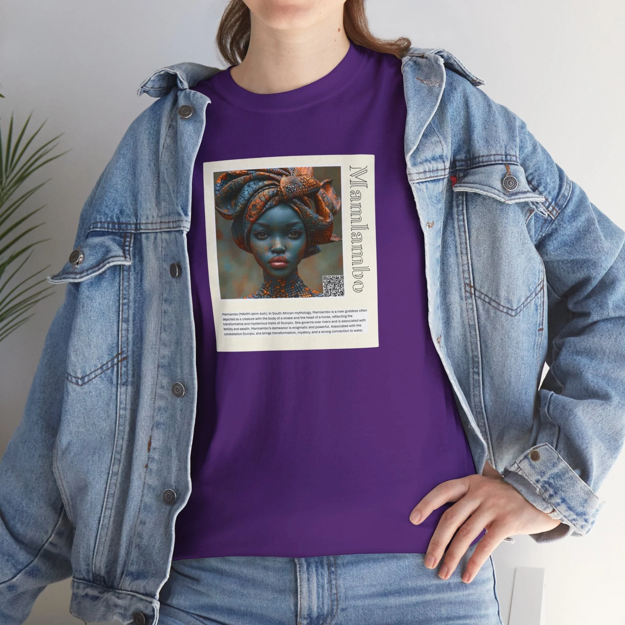 Mamlambo Aziza & Fae Unisex Heavy Cotton Tee - Image 59