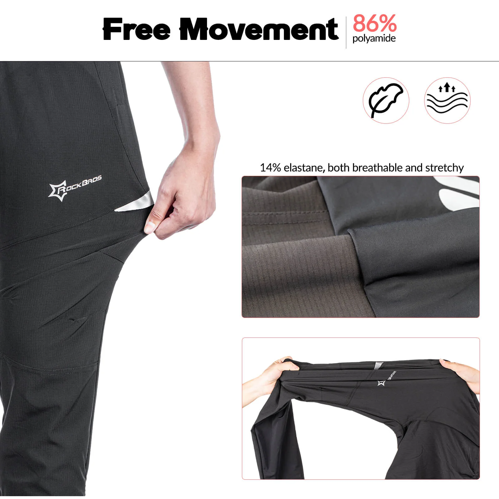 Men’s Breathable Cycling Pants High Stretch - Image 3