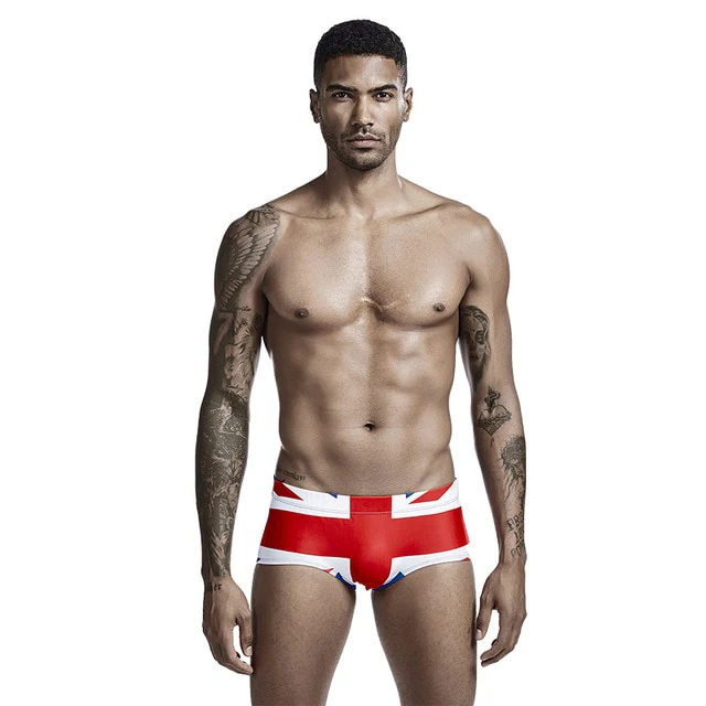 Men's Low Rise Flag Tradition Cut Swim Brief (USA UK Canada) - Image 4