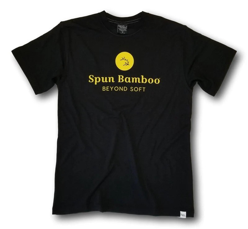 Men's Spun Bamboo Viscose/Organic Cotton Logo T-Shirt - Image 3