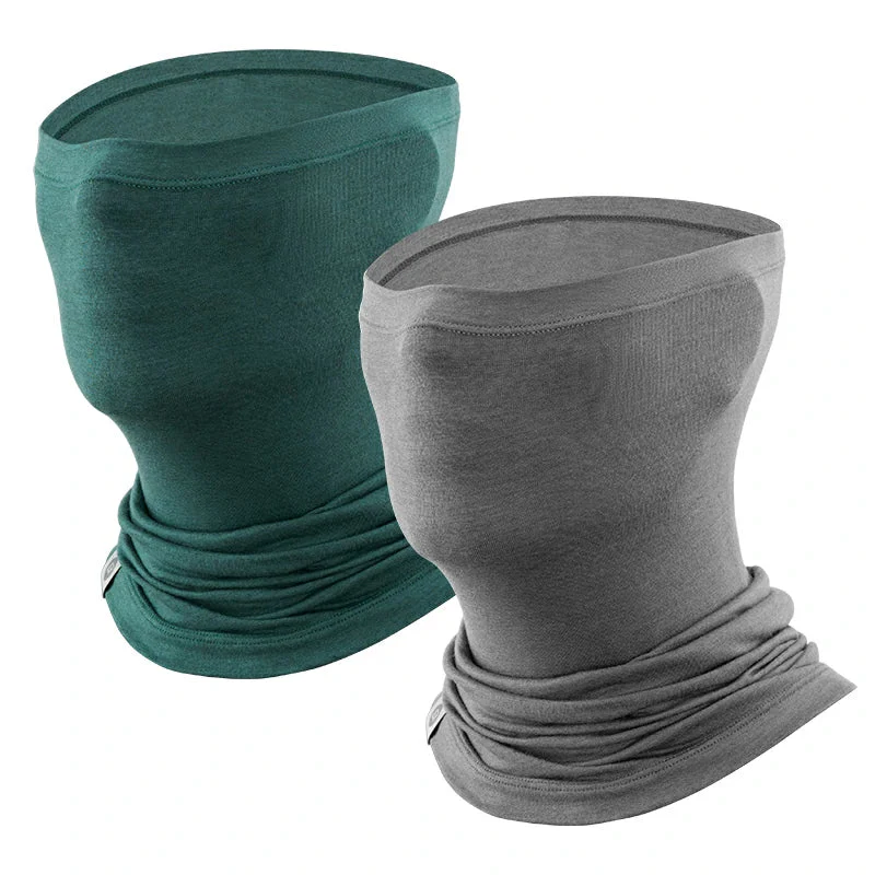Merino Wool Thermal Neck Gaiter Face Mask for Men Women - Image 18