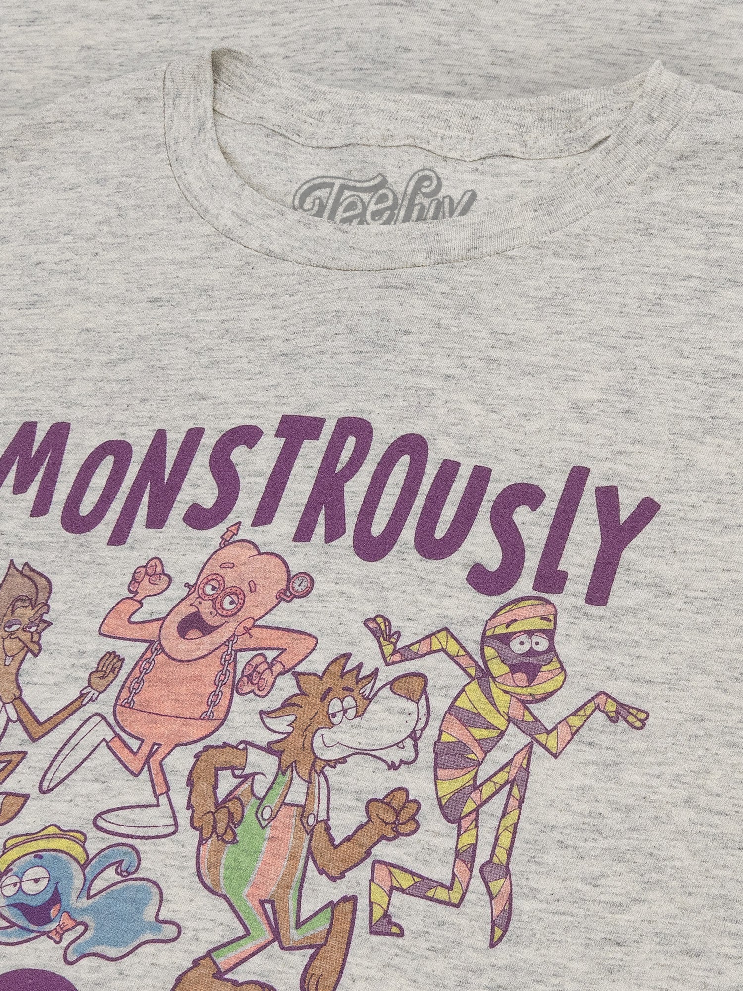 Monstrously Good General Mills Cereal Monster Cartoon Mascots T-Shirt - Heather Oatmeal - Image 2