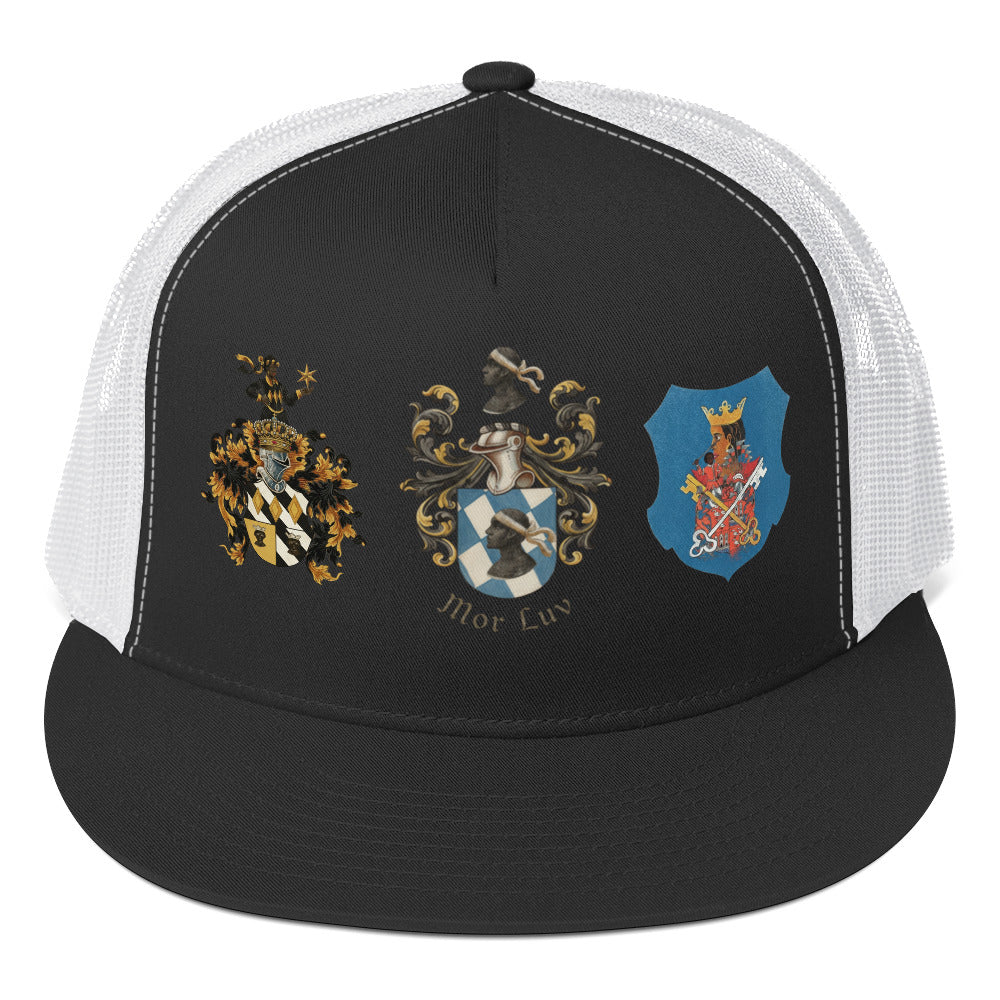 Mor Luv Yuropa Family Crest Trucker Cap - Image 8