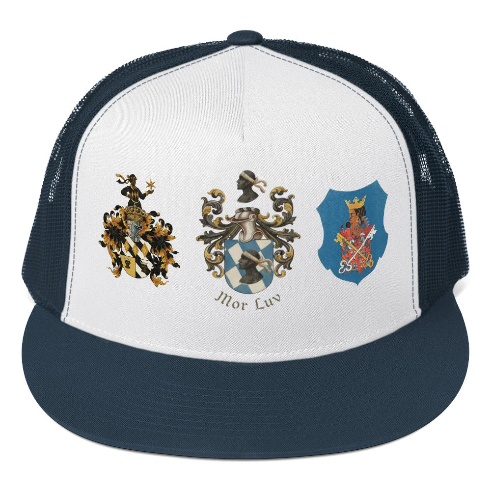 Mor Luv Yuropa Family Crest Trucker Cap - Image 9