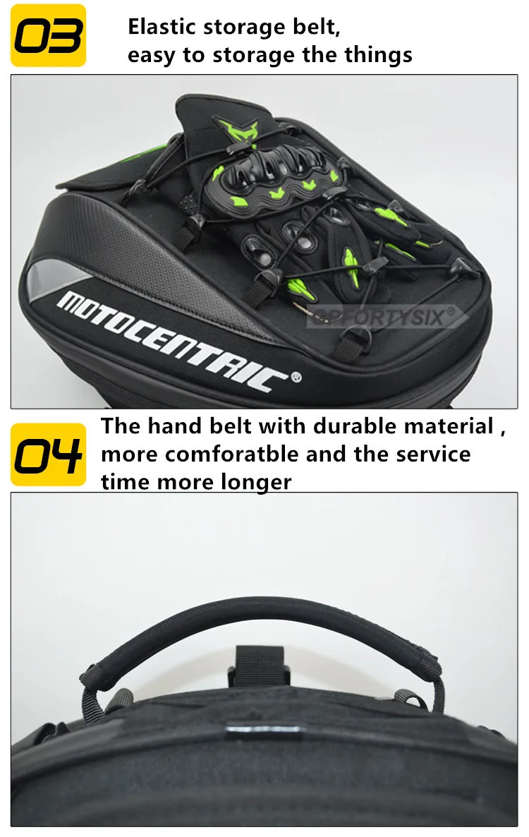 Motocentric Motorcycle Back Seat Bags Waterproof Multifunctional - Image 13