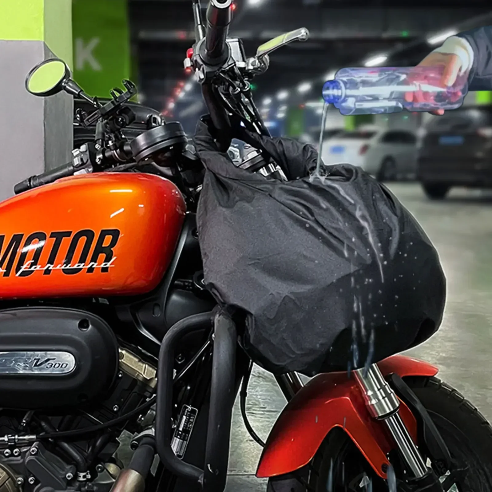 Motorbike Helmet Bag Waterproof Combination Lock Anti-Theft Luggage Storage Bag Rider Portable - Image 6