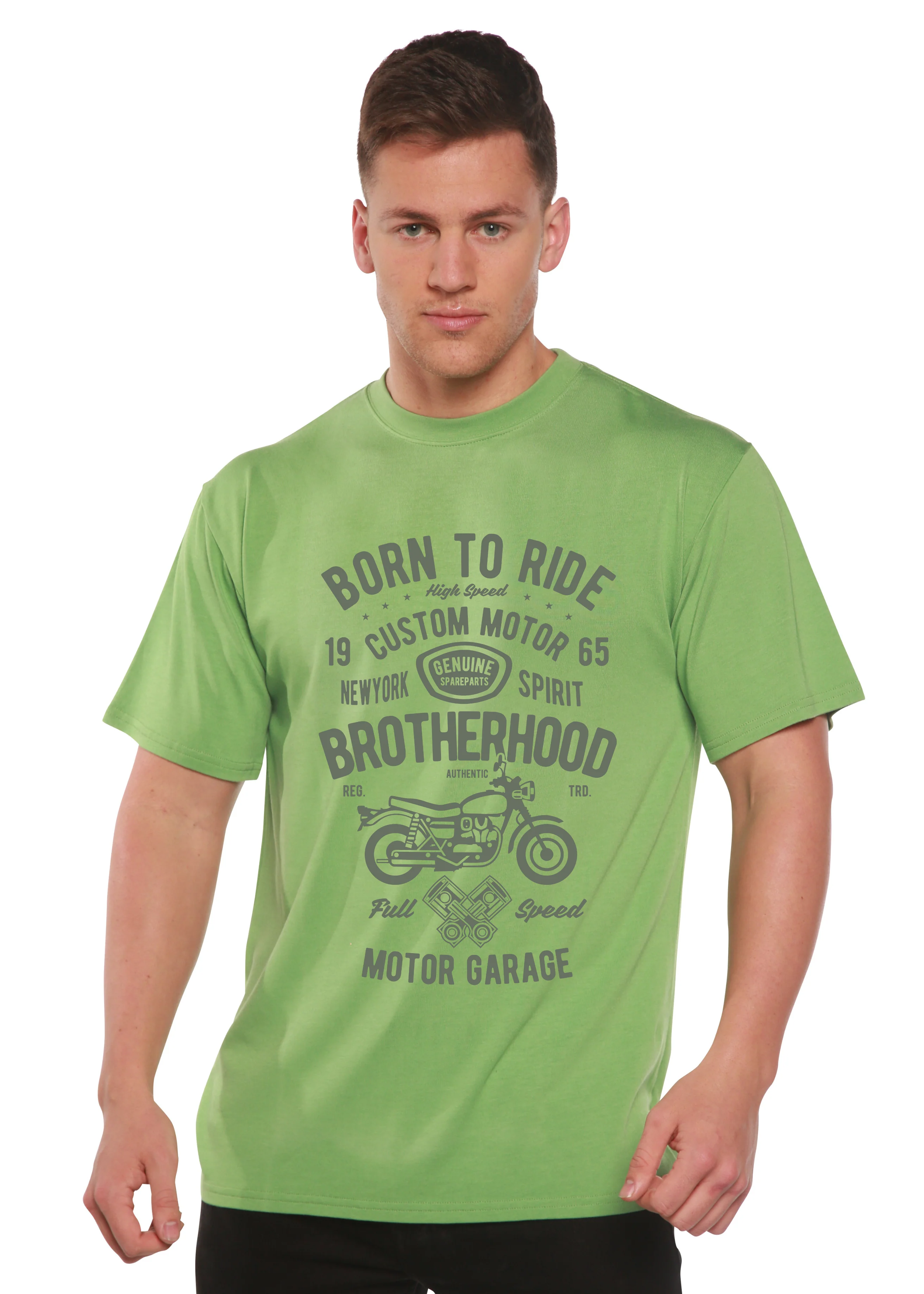 Motorcycle Brotherhood Men's Bamboo Viscose/Organic Cotton Short Sleeve Graphic T-Shirt - Image 5