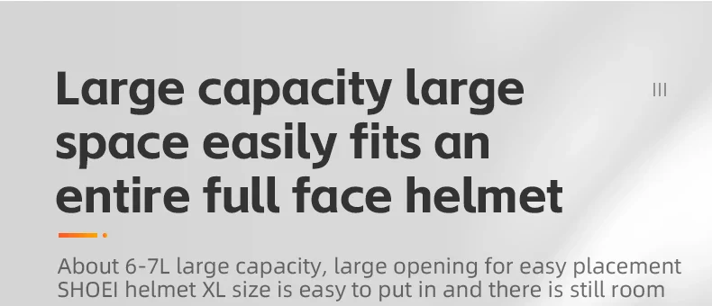 Motorcycle Helmet Backpack Large Capacity Travel Bags Reflective - Image 10