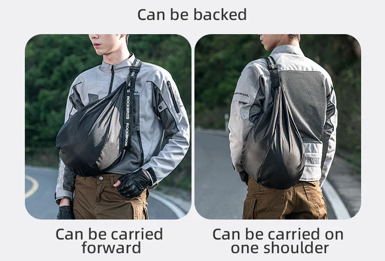 Motorcycle Helmet Backpack Large Capacity Travel Bags Reflective - Image 18