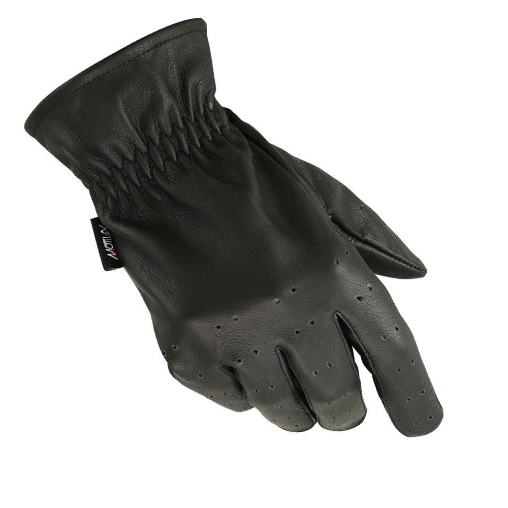 MRX Driving Gloves Basic Soft Outdoor Glove Goat Leather Full Finger, Black - Image 2