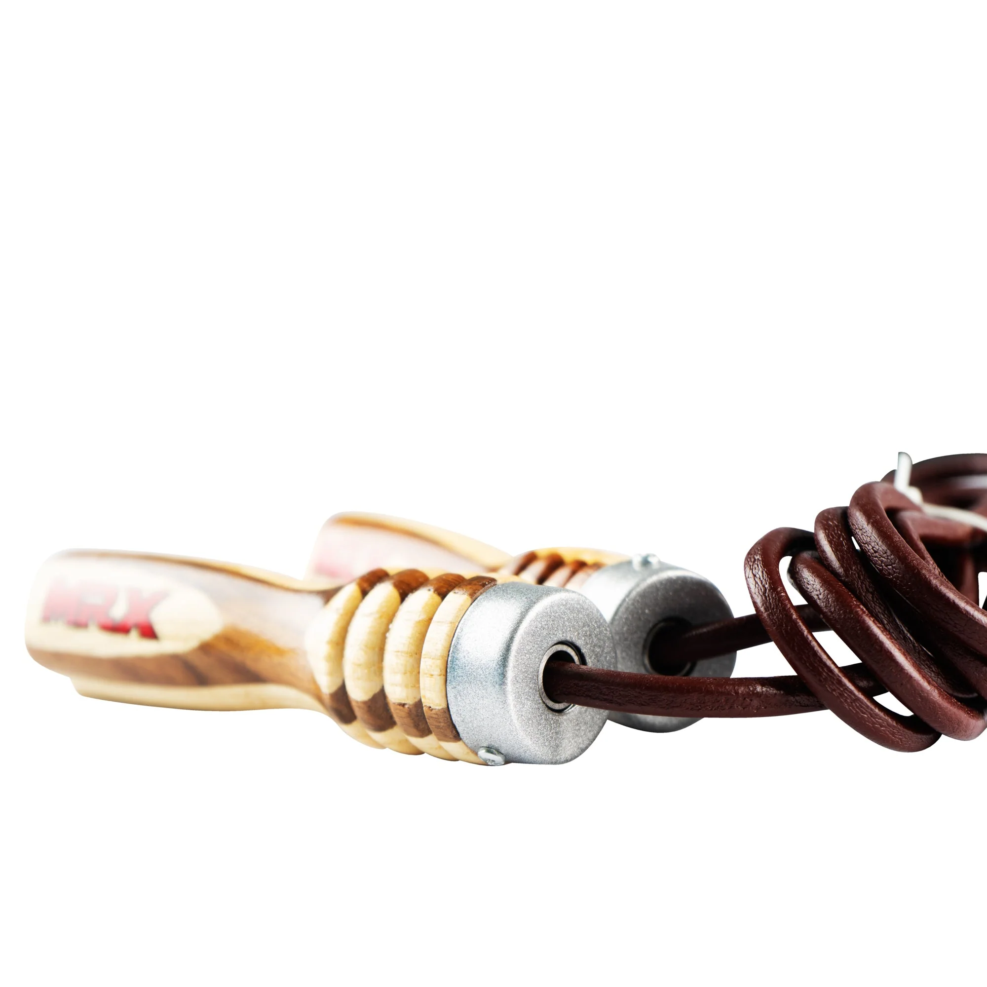 MRX Heavy Duty Leather Jump Rope Wood Handle - Image 7