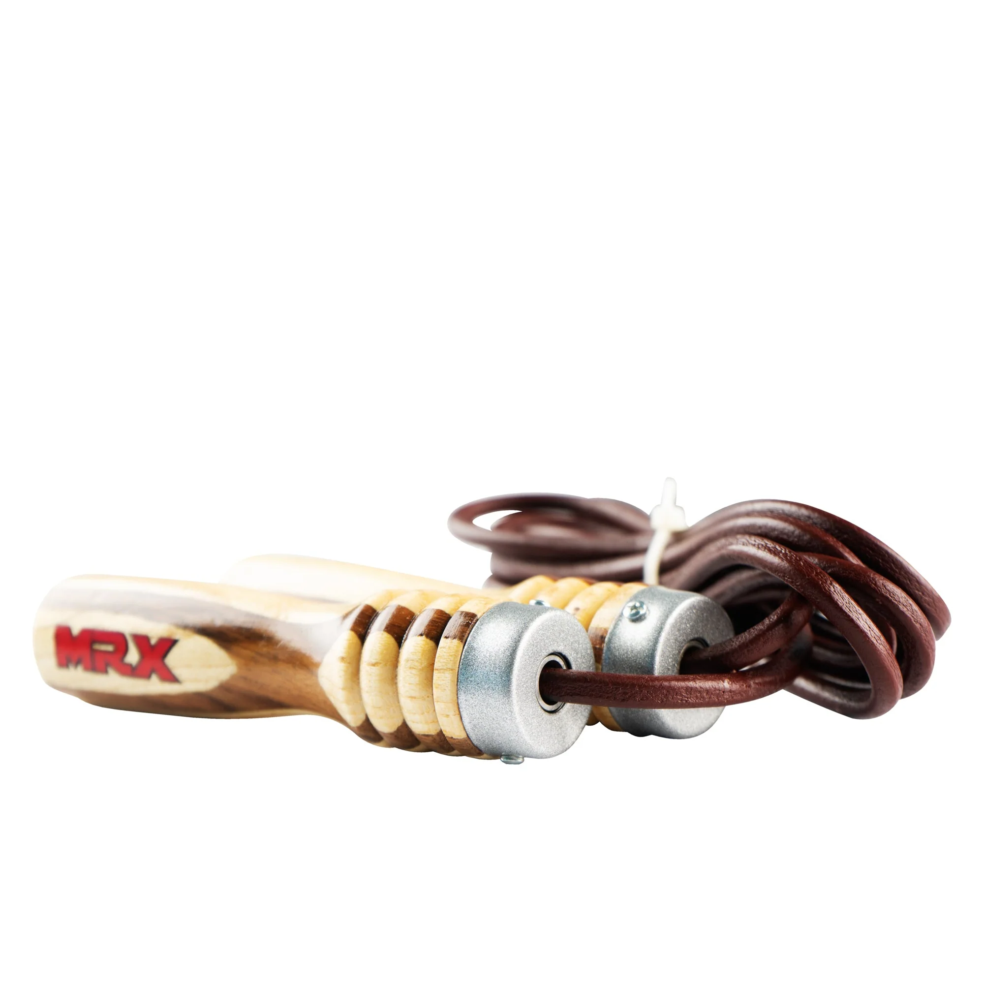 MRX Heavy Duty Leather Jump Rope Wood Handle - Image 8