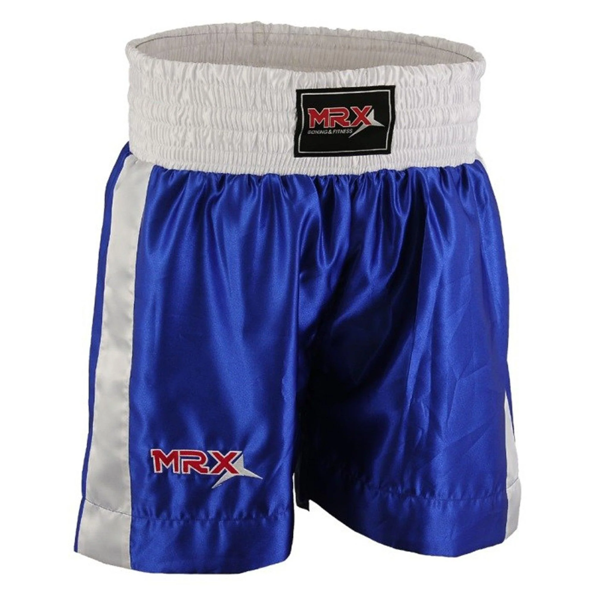 MRX Mens Boxing Shorts Fighting Shorts Blue-white-1301 - Image 5