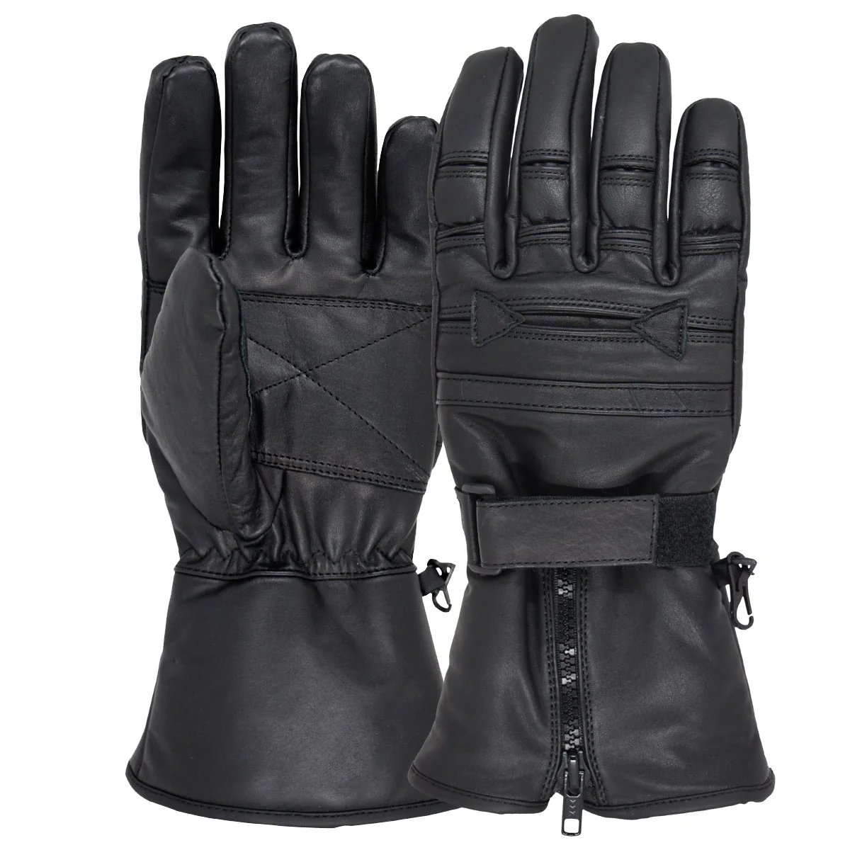 MRX Mens Leather Gloves Winter Cold Weather Motorcycle Driving - Image 5