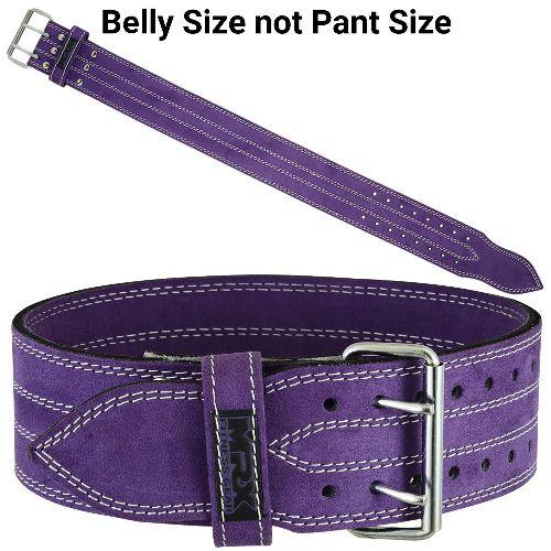 MRX Powerlifting Belts Gym Workout Leather Belt 4" Wide Unisex 10mm - Image 3