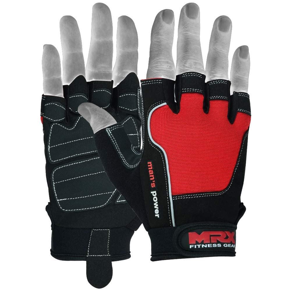 MRX Weight Lifting Amara Leather Gloves Gym Workout Men Women - Image 4