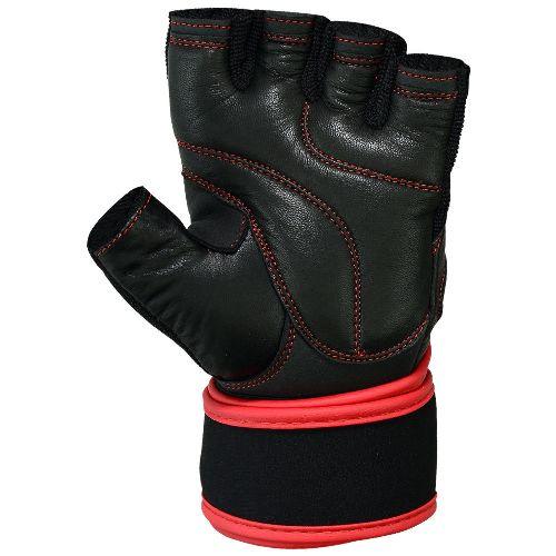 Mrx Weight Lifting Leather Gloves With Long Wrist Strap - Image 5
