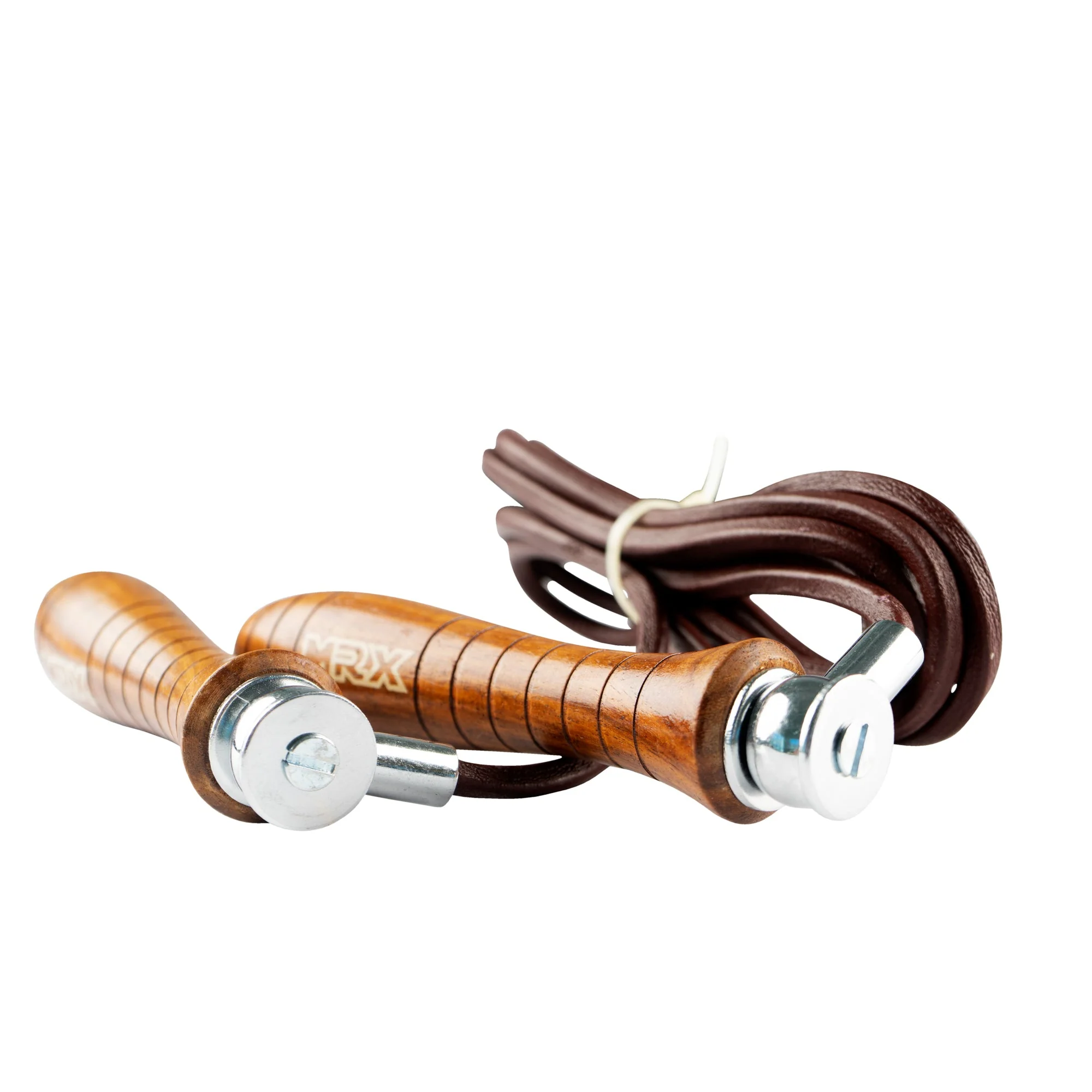MRX Weighted Leather Jump Rope Heavy Duty Wood Handle - Image 5