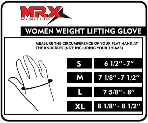 MRX Women's Weight Lifting Gloves with Padded Palm for Gym and Cycling Workouts - Image 2