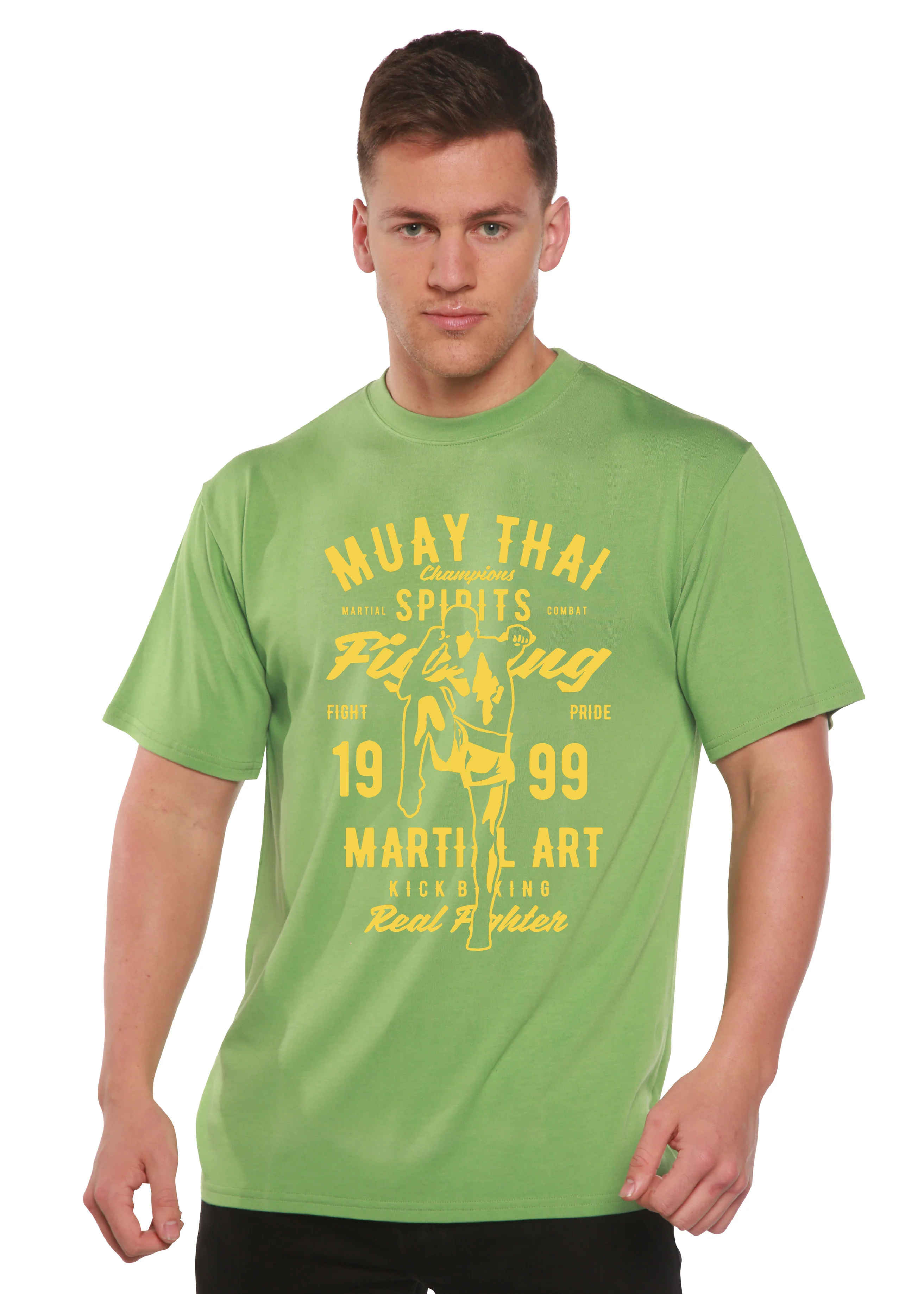 Muay Thai Spun Bamboo® Men's Bamboo Viscose/Organic Cotton Short Sleeve Graphic T-Shirt - Image 4