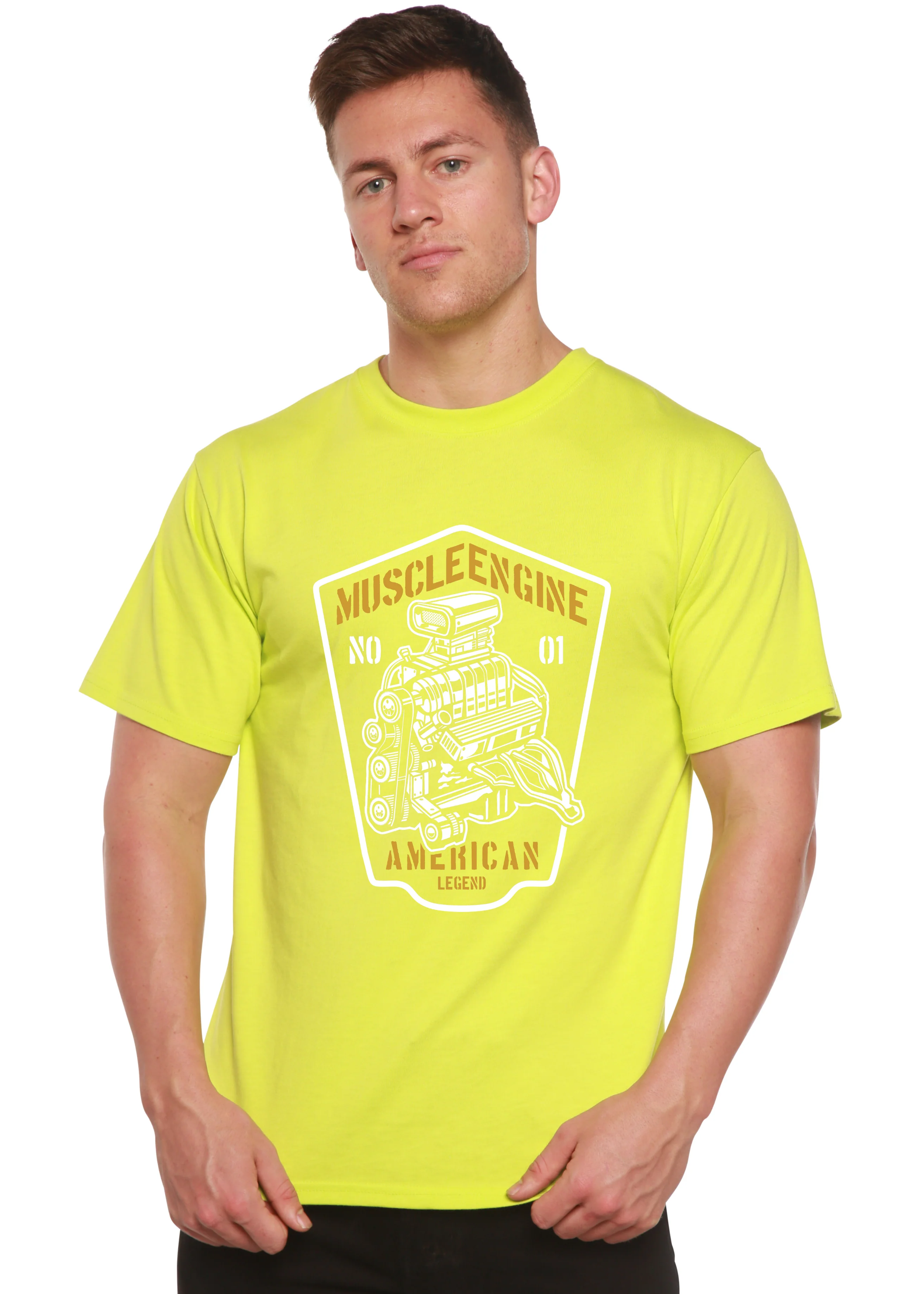 Muscle Engine Spun Bamboo® Men's Bamboo Viscose/Organic Cotton Short Sleeve Graphic T-Shirt - Image 7