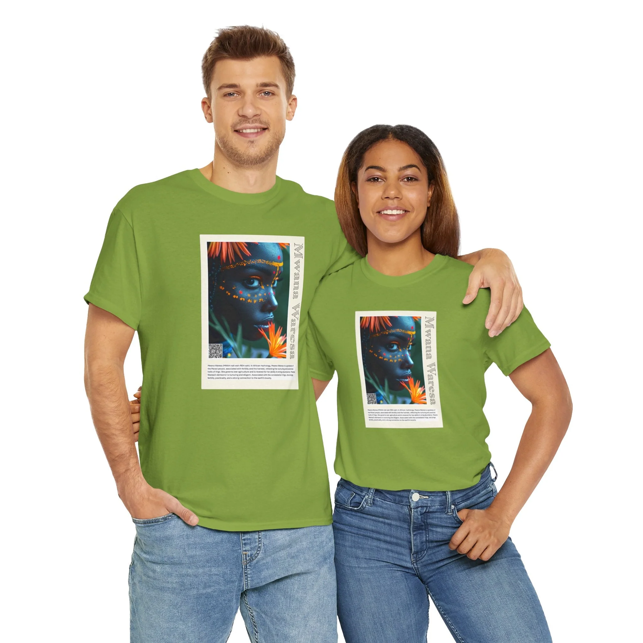 Mwana Waresa Aziza & Fae Unisex Heavy Cotton Tee - Image 103