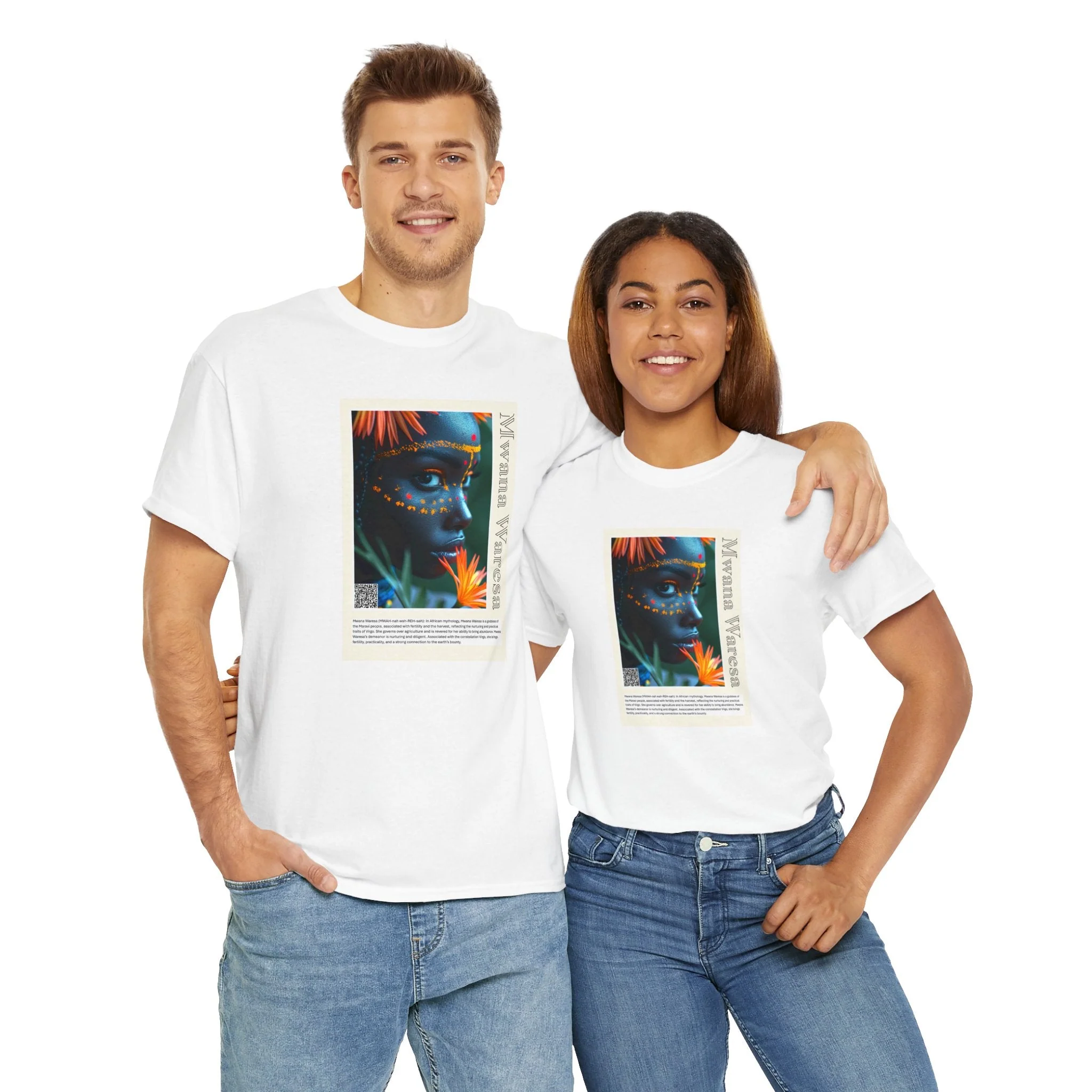 Mwana Waresa Aziza & Fae Unisex Heavy Cotton Tee - Image 71