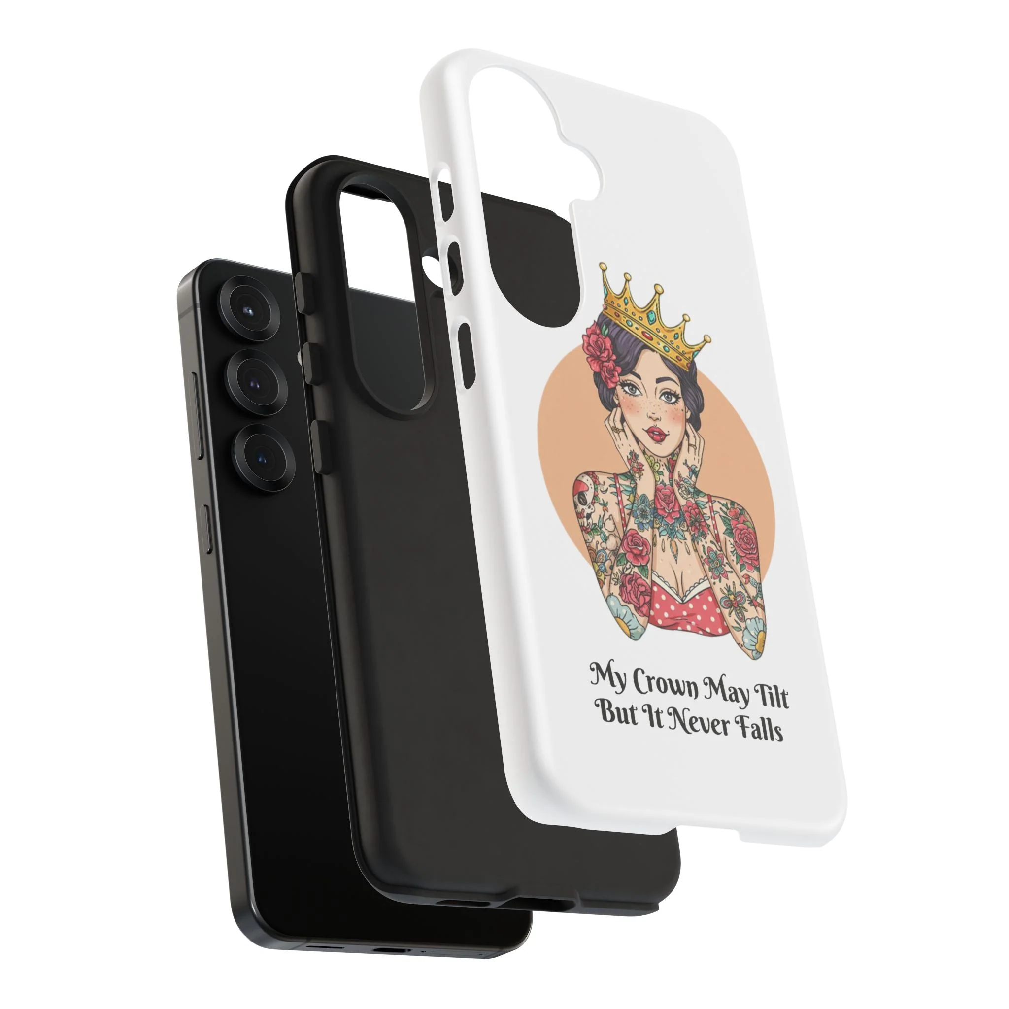 My Crown Never Falls Tattooed Girl Tough Phone Case - Image 126