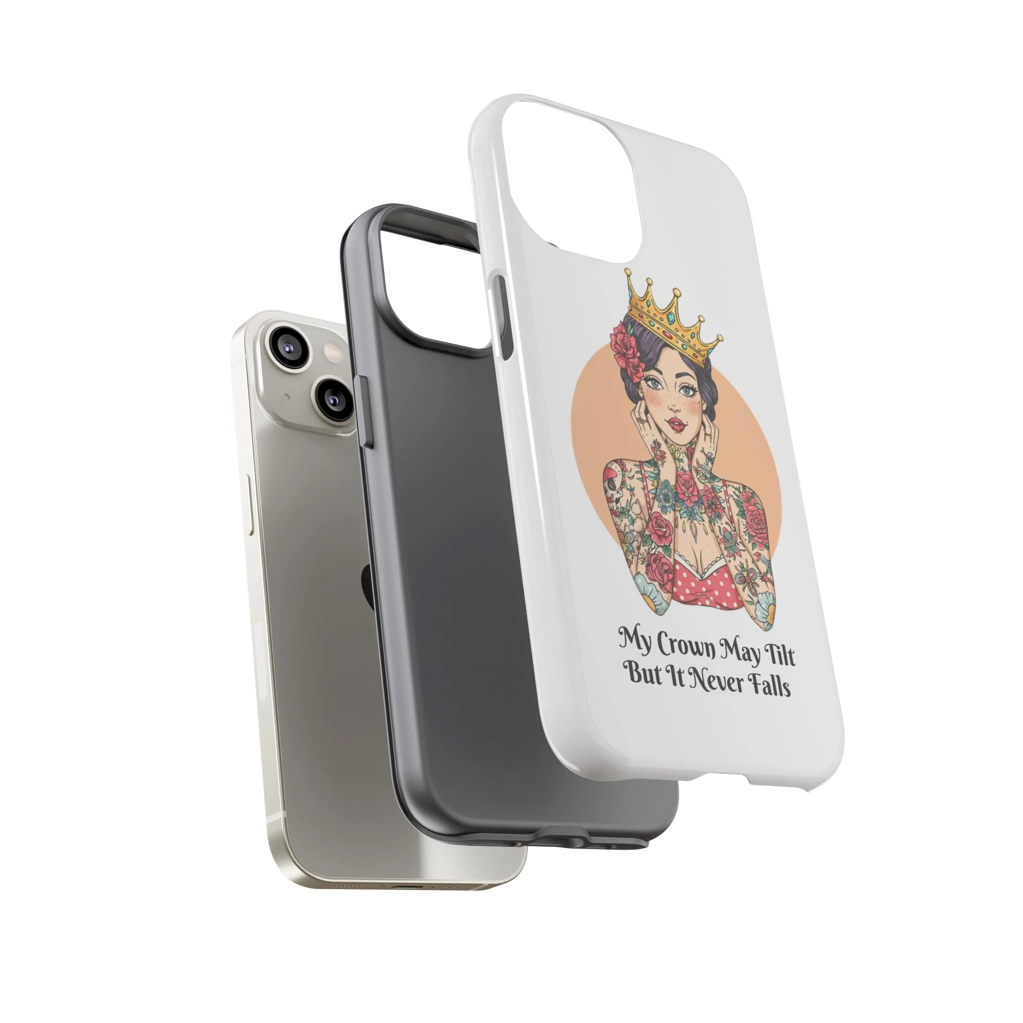 My Crown Never Falls Tattooed Girl Tough Phone Case - Image 66