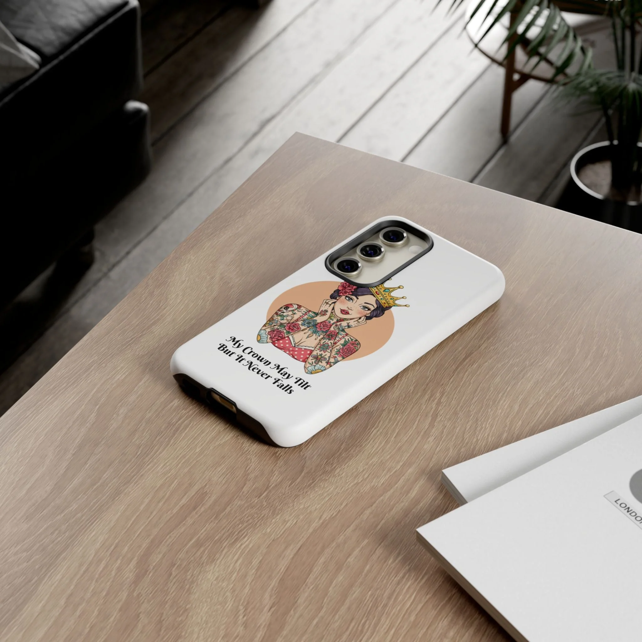 My Crown Never Falls Tattooed Girl Tough Phone Case - Image 76