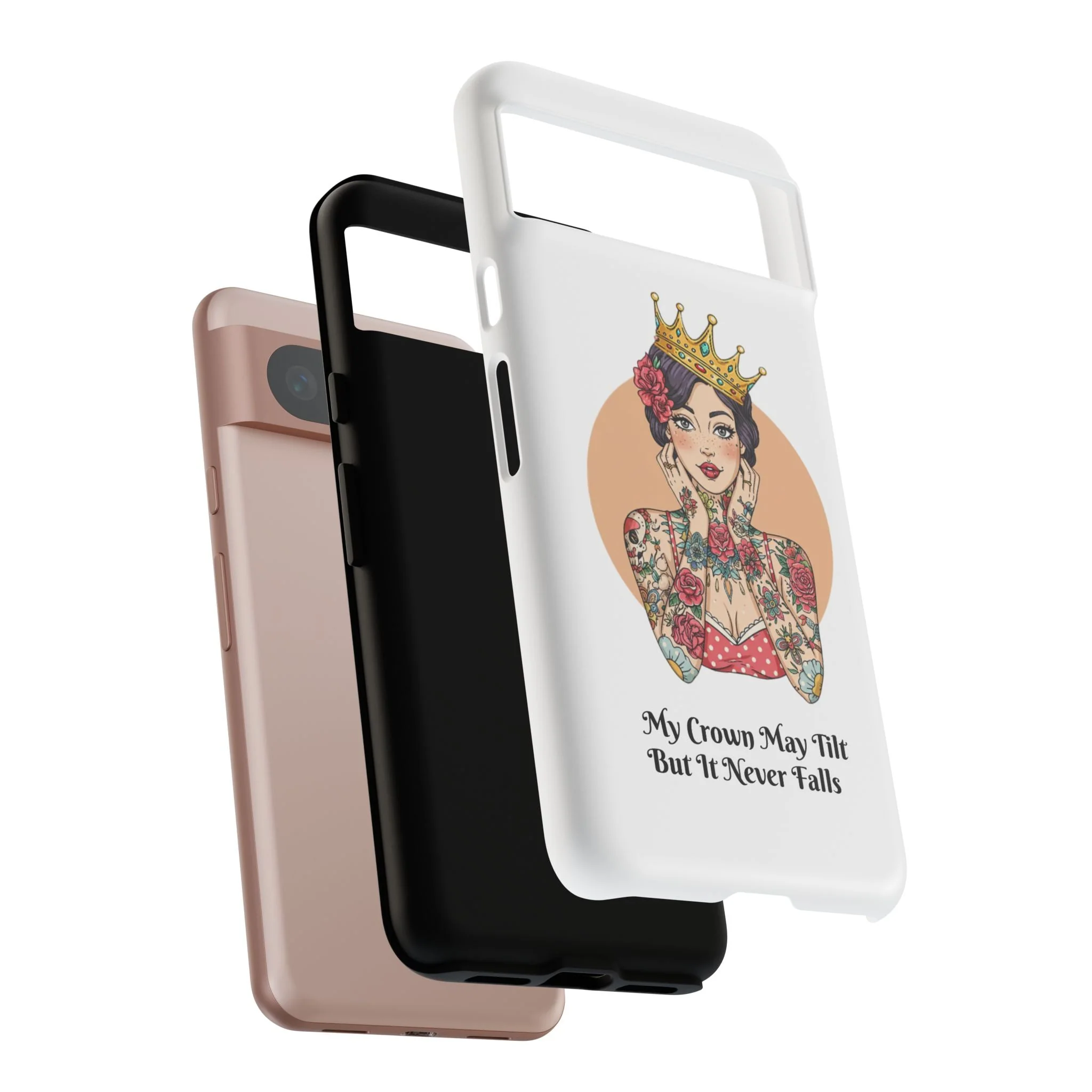 My Crown Never Falls Tattooed Girl Tough Phone Case - Image 98