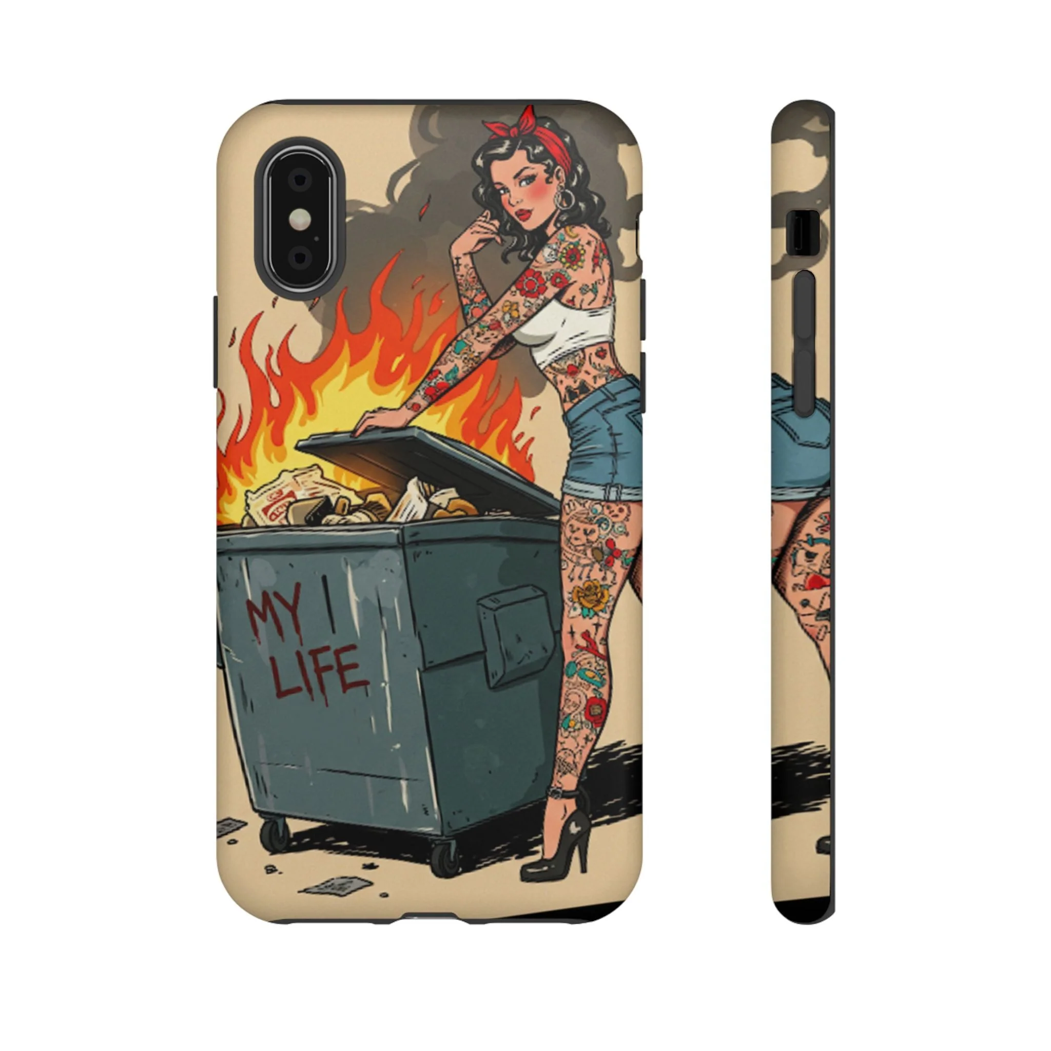 My Life is a Dumpster Fire Tough Phone Case - Image 10