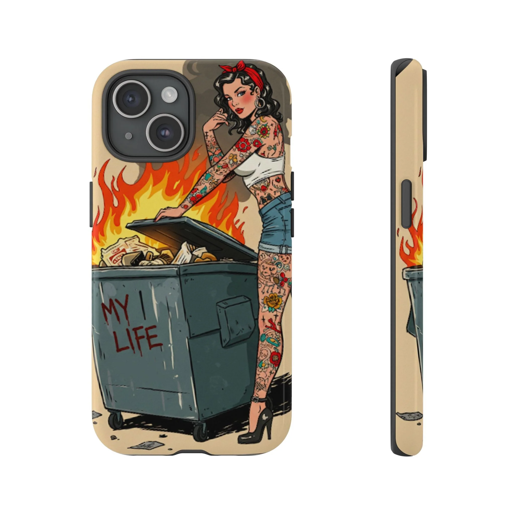 My Life is a Dumpster Fire Tough Phone Case - Image 25