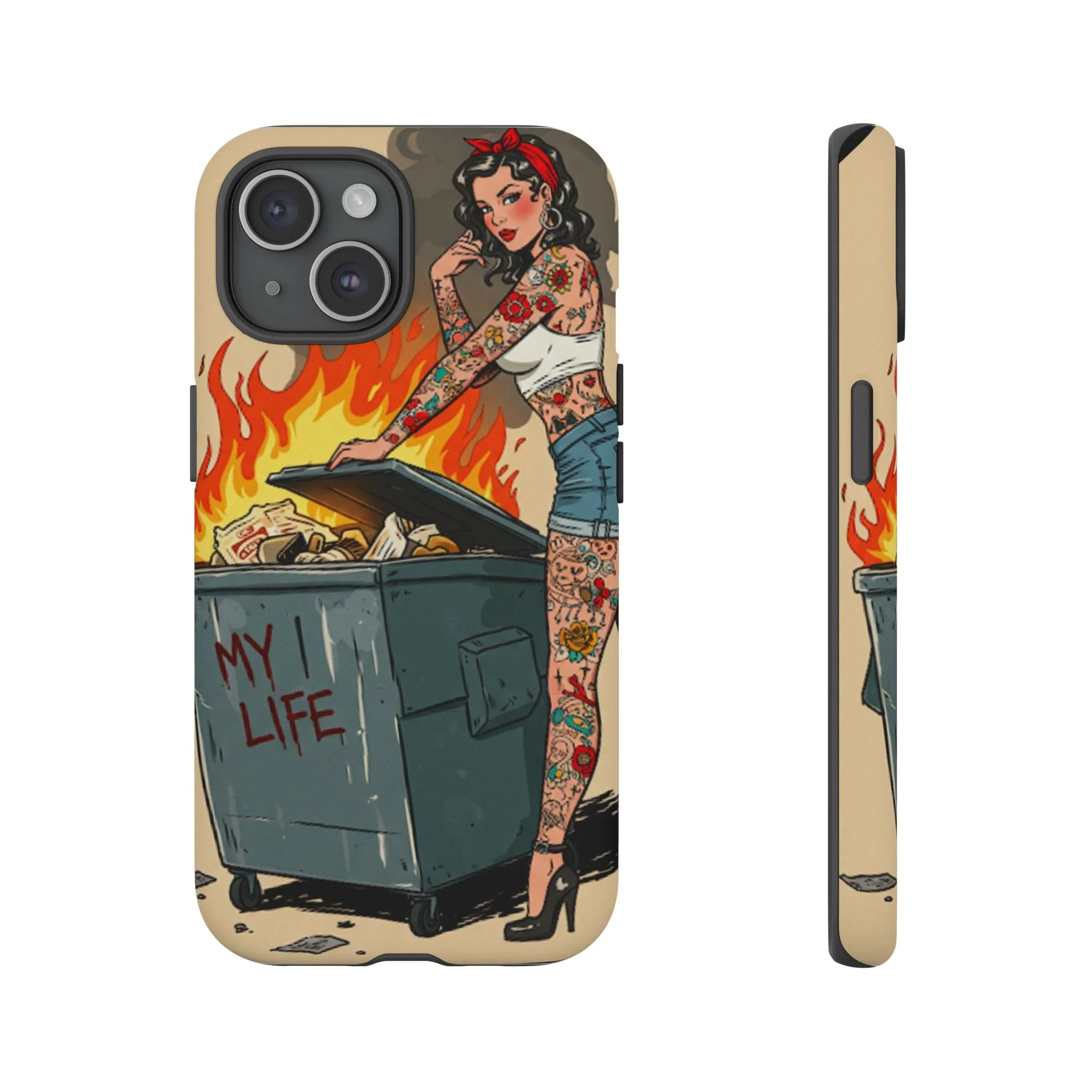 My Life is a Dumpster Fire Tough Phone Case - Image 26