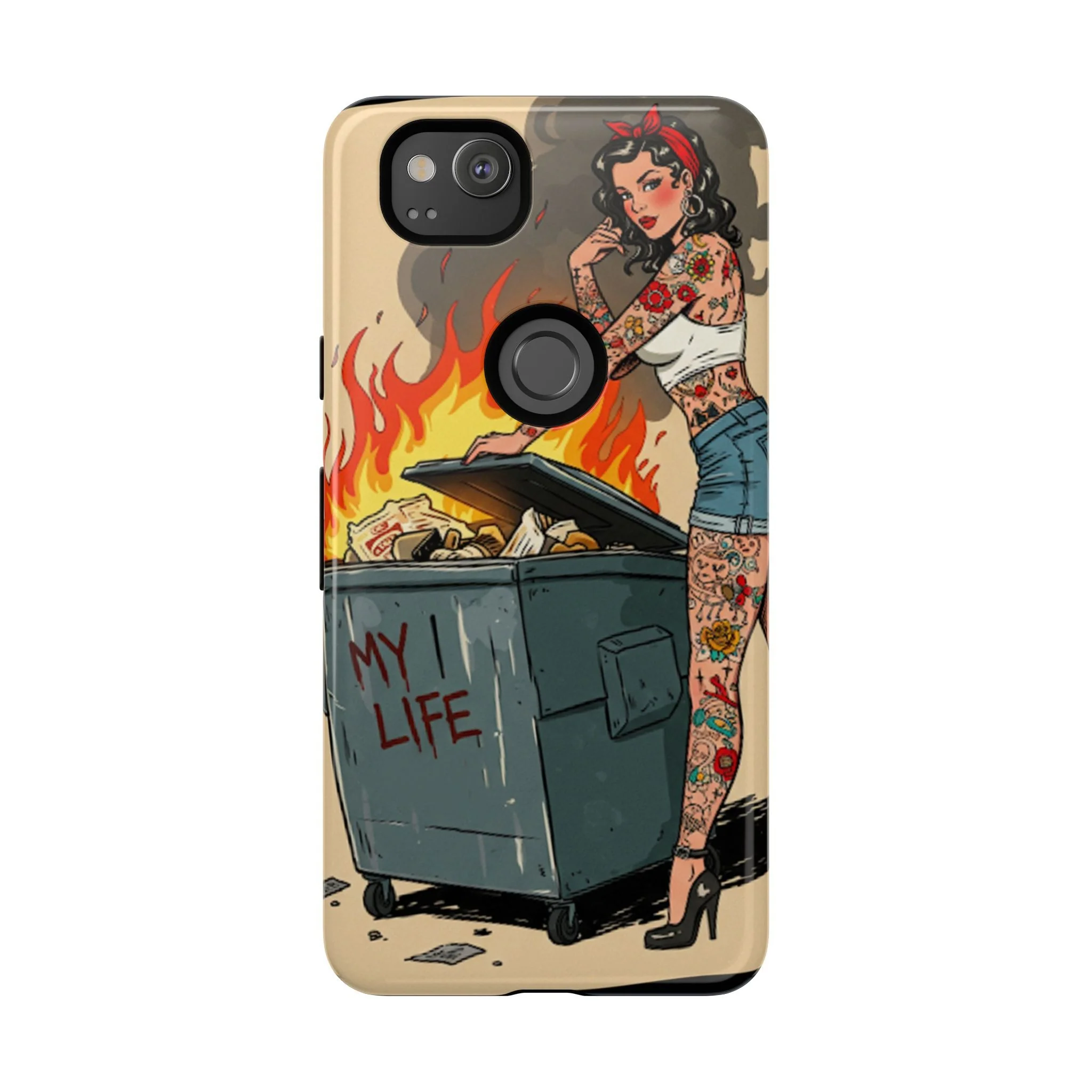 My Life is a Dumpster Fire Tough Phone Case - Image 31