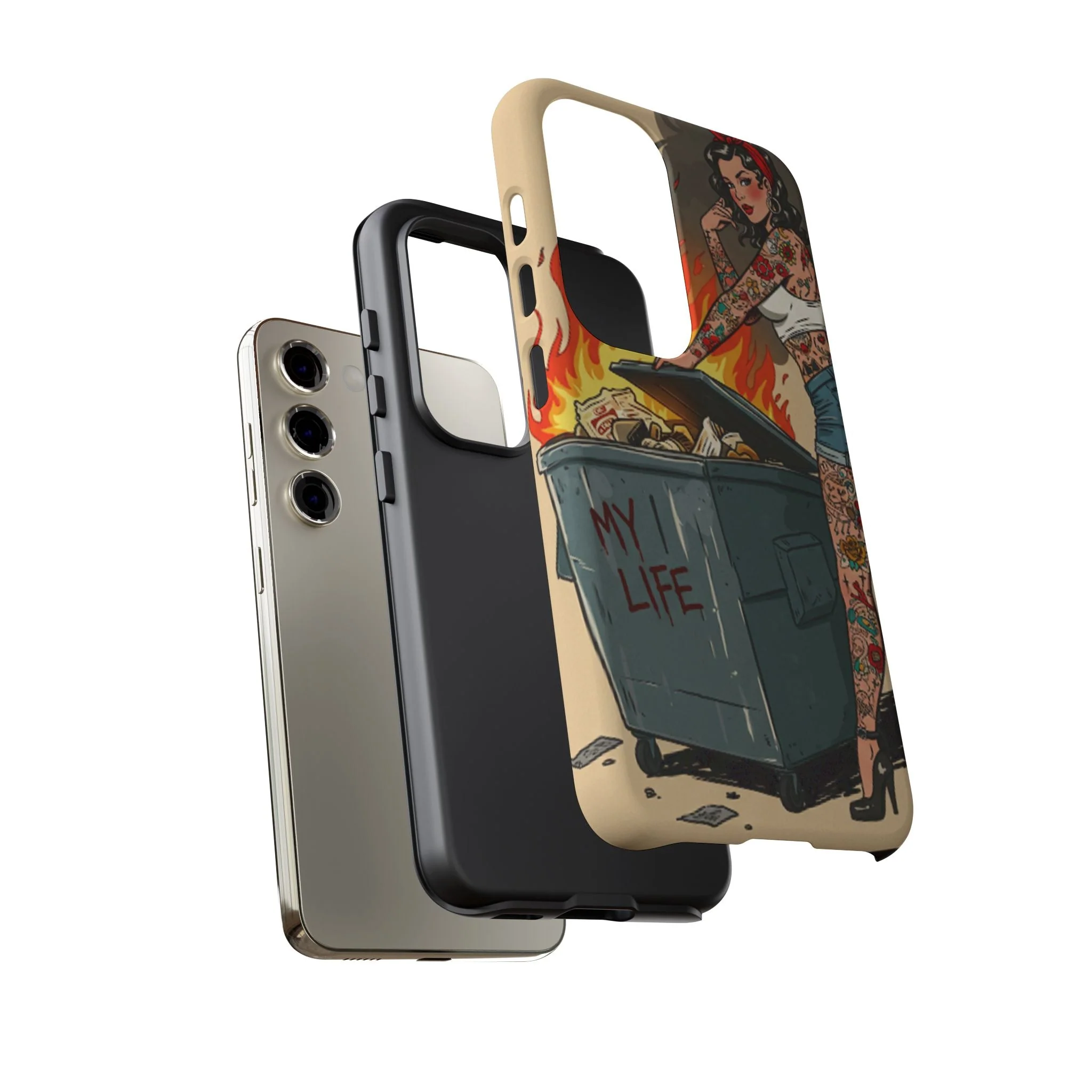 My Life is a Dumpster Fire Tough Phone Case - Image 63
