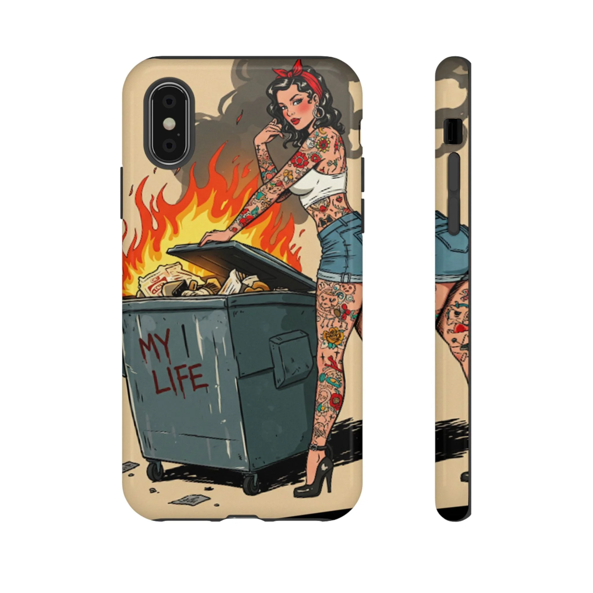 My Life is a Dumpster Fire Tough Phone Case - Image 9